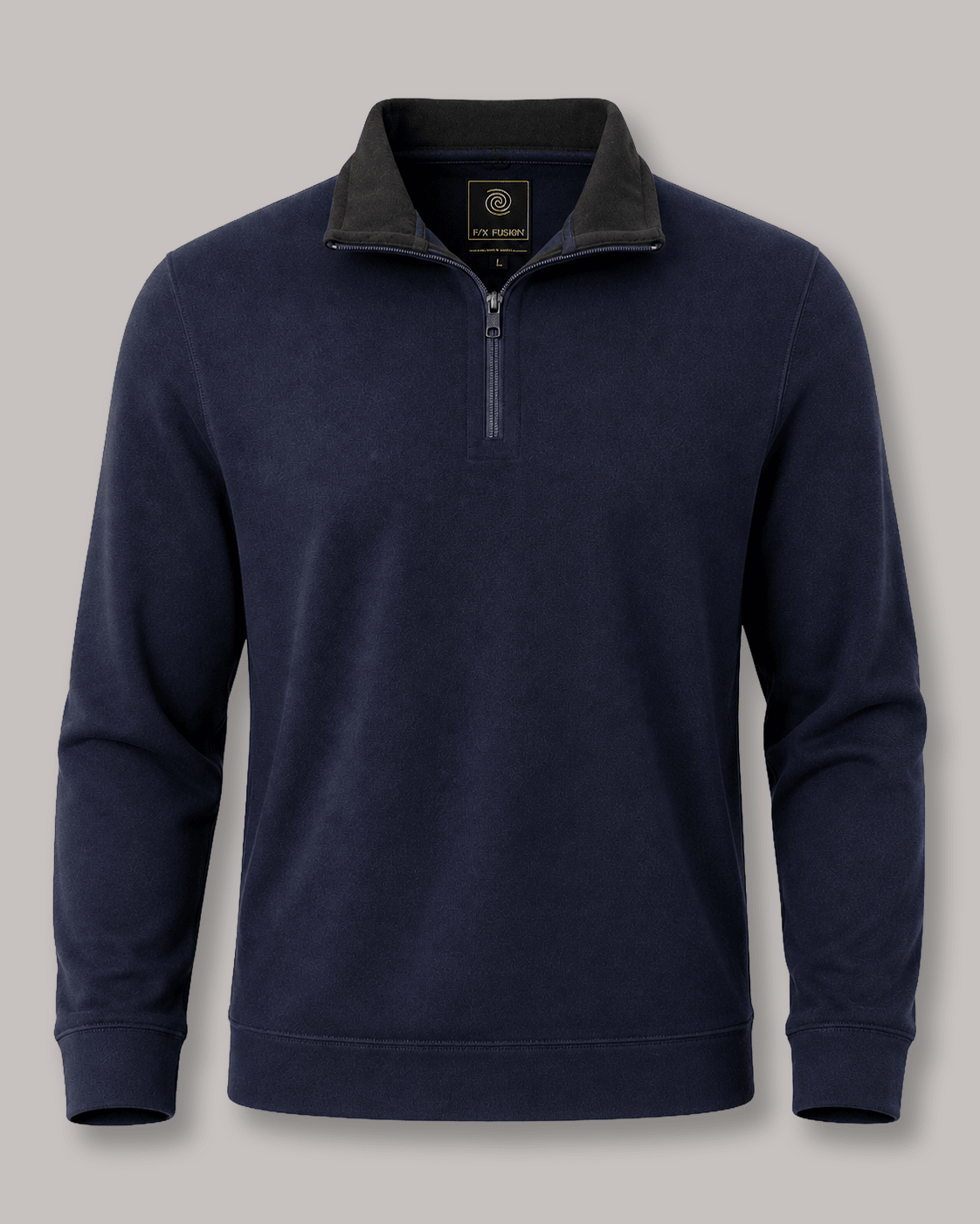 Reversible Quarter-Zip Sweater - F/X Fusion - Quarter-Zip Sweater - #color_Navy