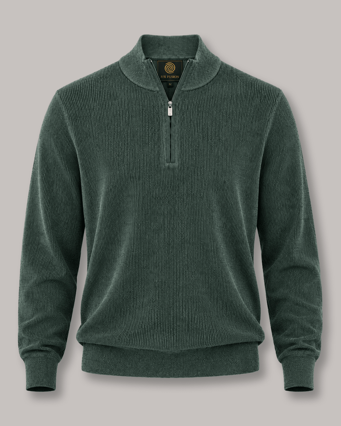 Thermal Quarter-Zip Sweater - F/X Fusion - Quarter-Zip Sweater - #color_Greenstone
