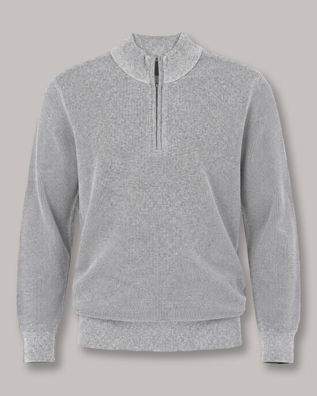 Thermal Quarter-Zip Sweater - F/X Fusion - Quarter-Zip Sweater - #color_Silver Heather
