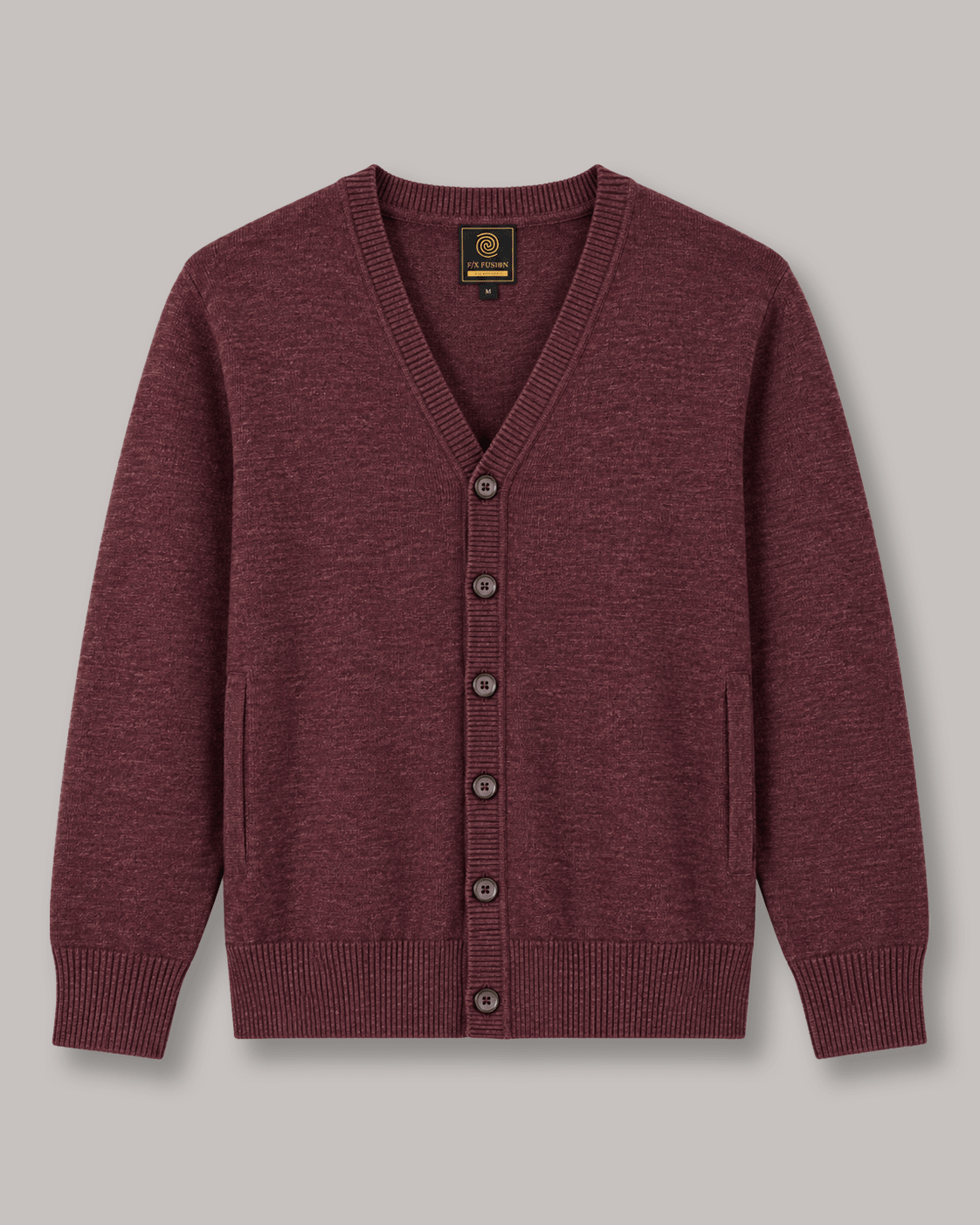Jersey Button Cardigan Sweater - F/X Fusion - Cardigan Sweater - #color_Port Heather