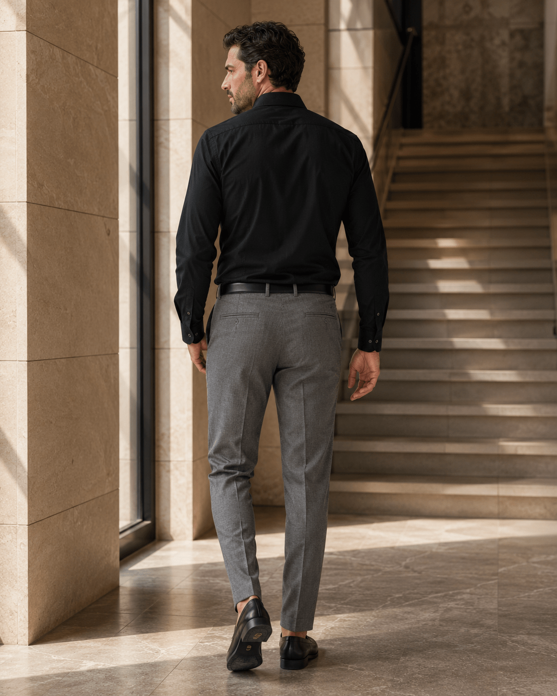 Underbutton Dress Shirt - F/X Fusion - Underbutton Dress shirt - #color_Black
