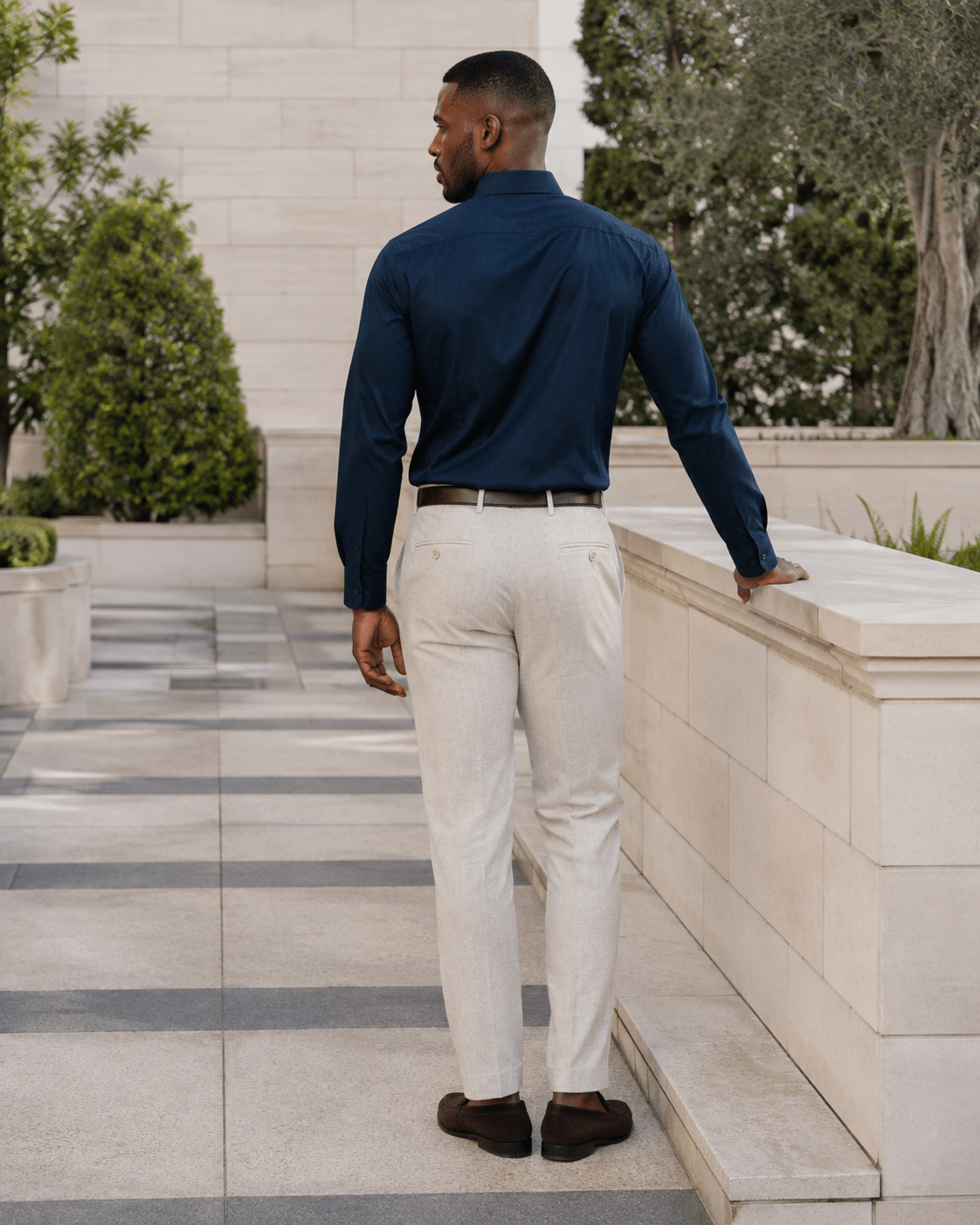 Underbutton Dress Shirt - F/X Fusion - Underbutton Dress shirt - #color_Blue