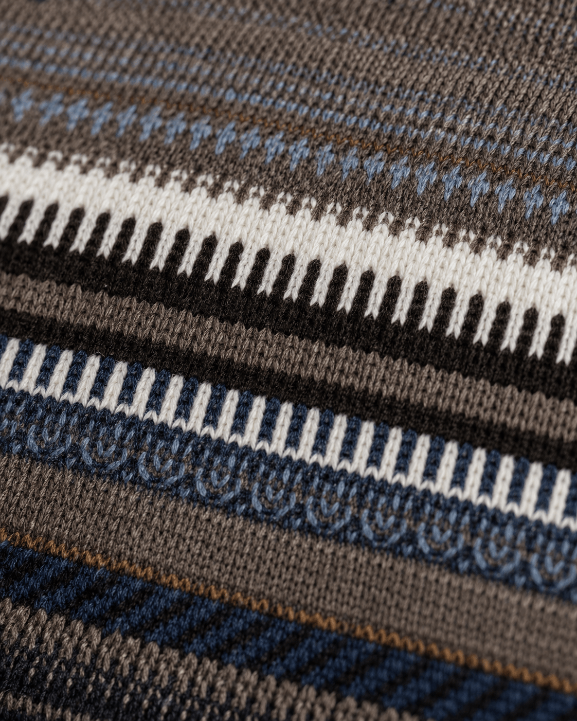 Novelty Stripe Crewneck Sweater - F/X Fusion - Crewneck Sweater - #color_Taupe