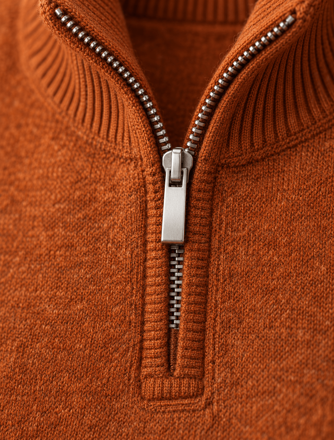 Cotton-Blend Quarter-Zip Vest - F/X Fusion - Quarter-Zip Vest - #color_Butterscotch