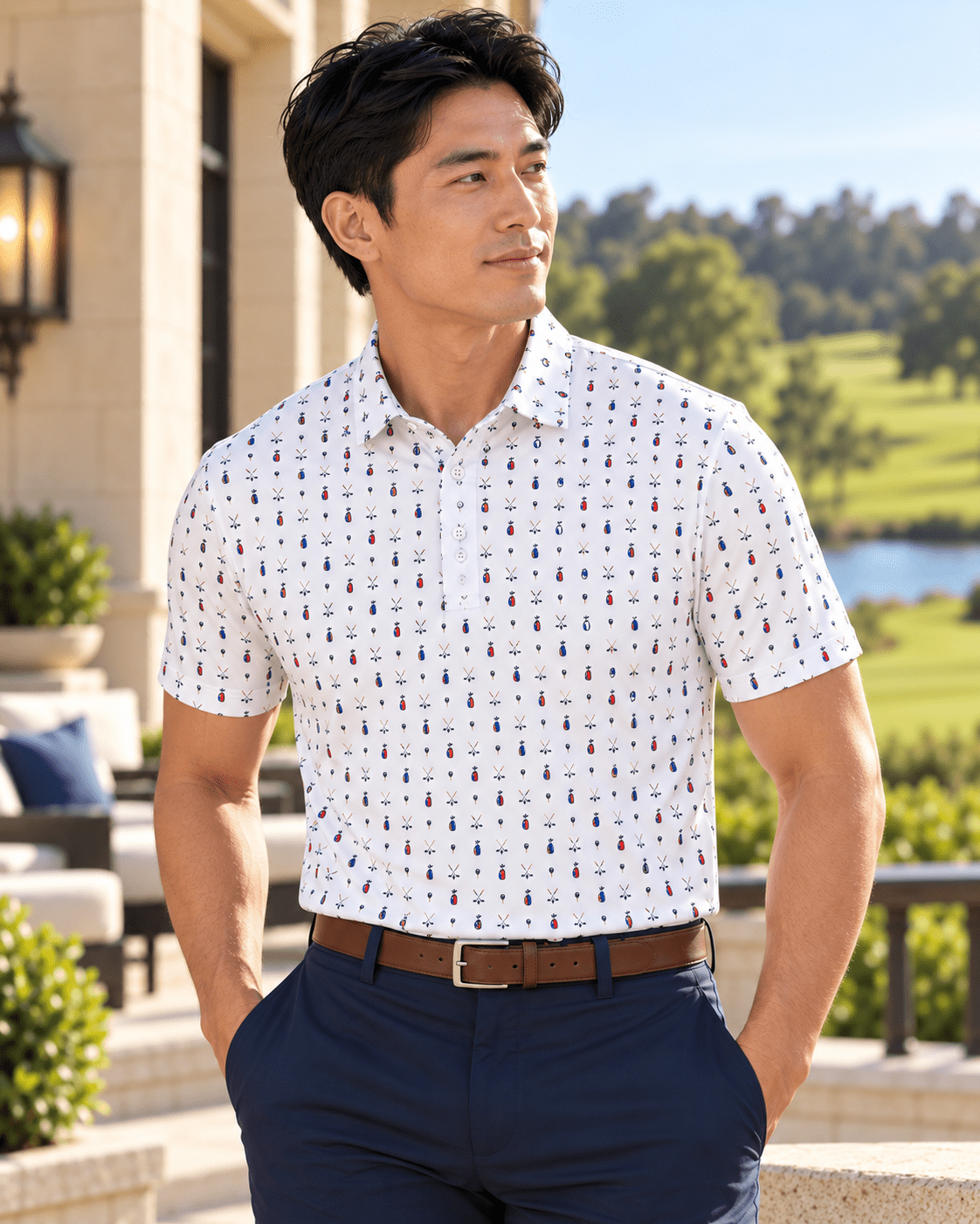 Whose Bag Performance Golf Polo - F/X Fusion - Golf Polo - #color_White