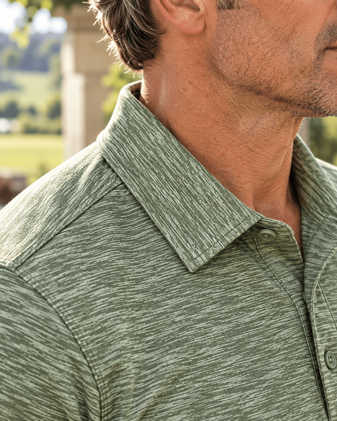 Space Dye Performance Golf Polo - F/X Fusion - Golf Polo - #color_Green
