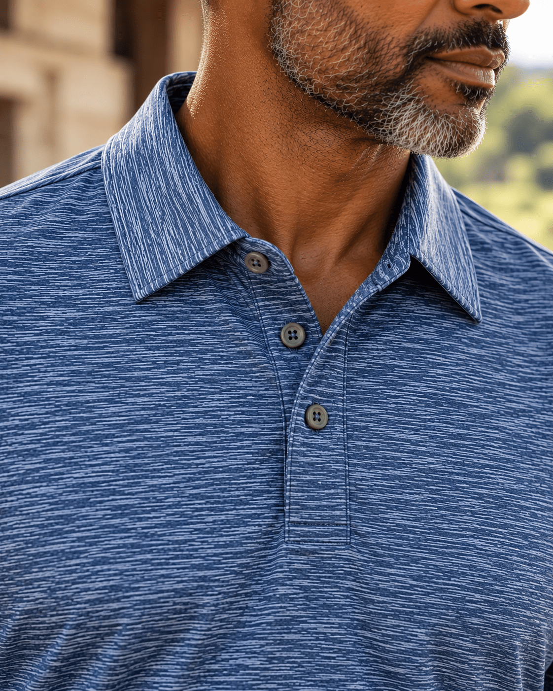 Space Dye Performance Golf Polo - F/X Fusion - Golf Polo - #color_Navy