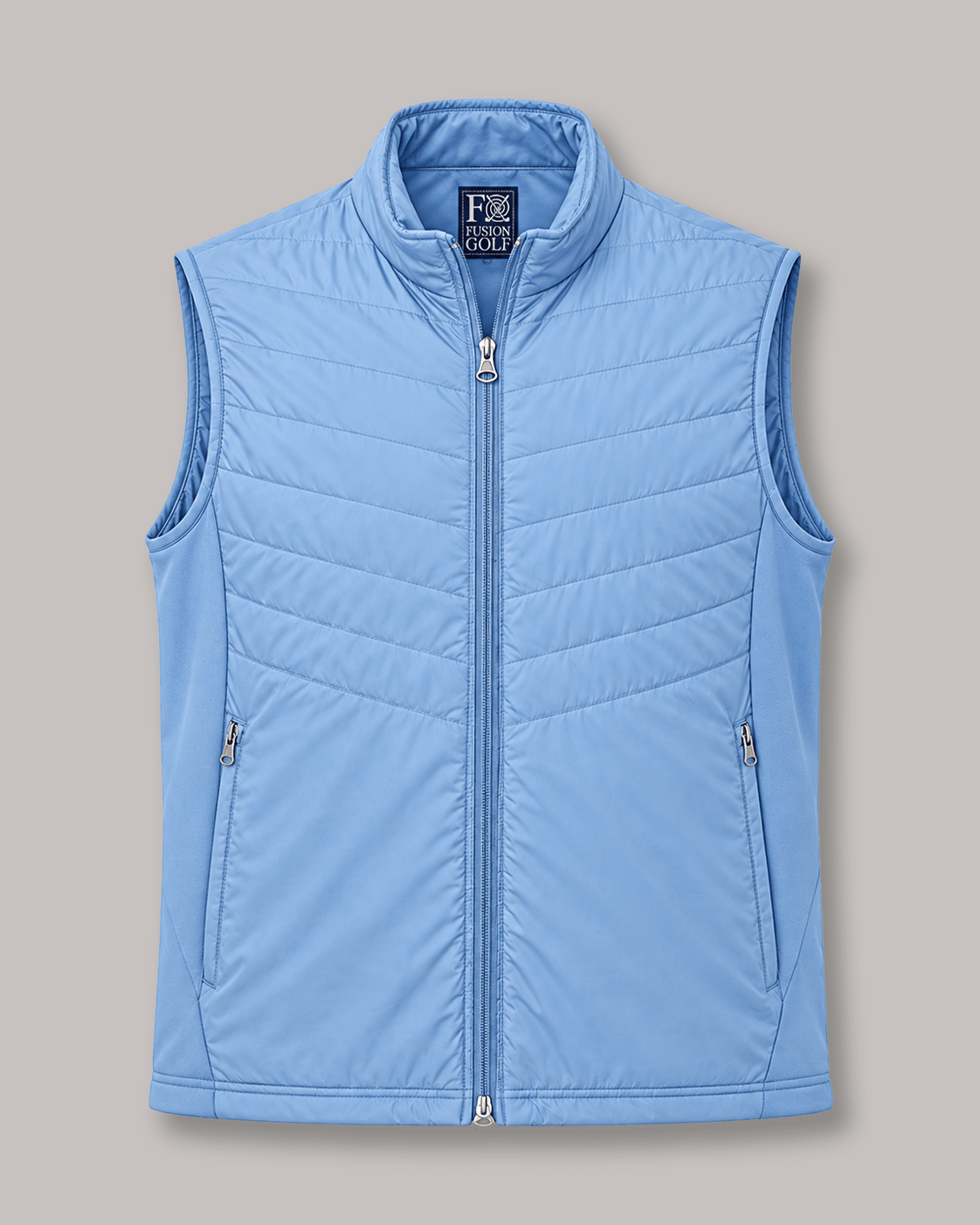 Full-Zip Performance Golf Vest - F/X Fusion - Golf Vest - #color_Powder