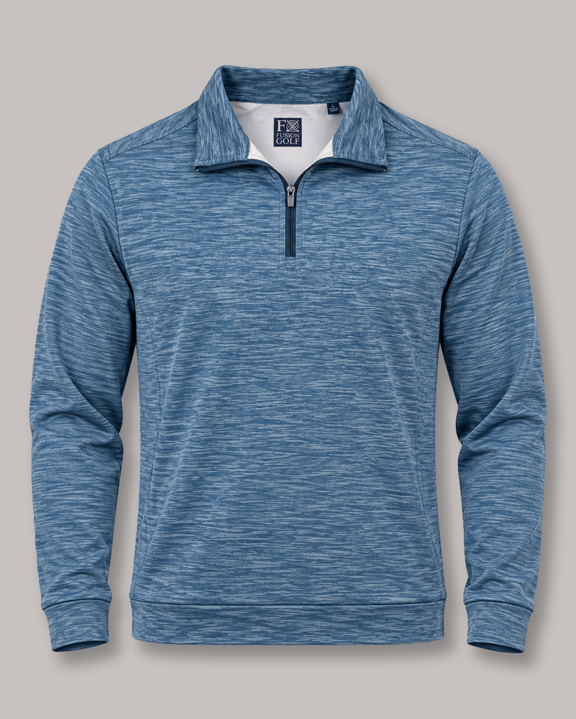 Space Dye Performance Golf Quarter-Zip - F/X Fusion - Golf Quarter-Zip - #color_Blue
