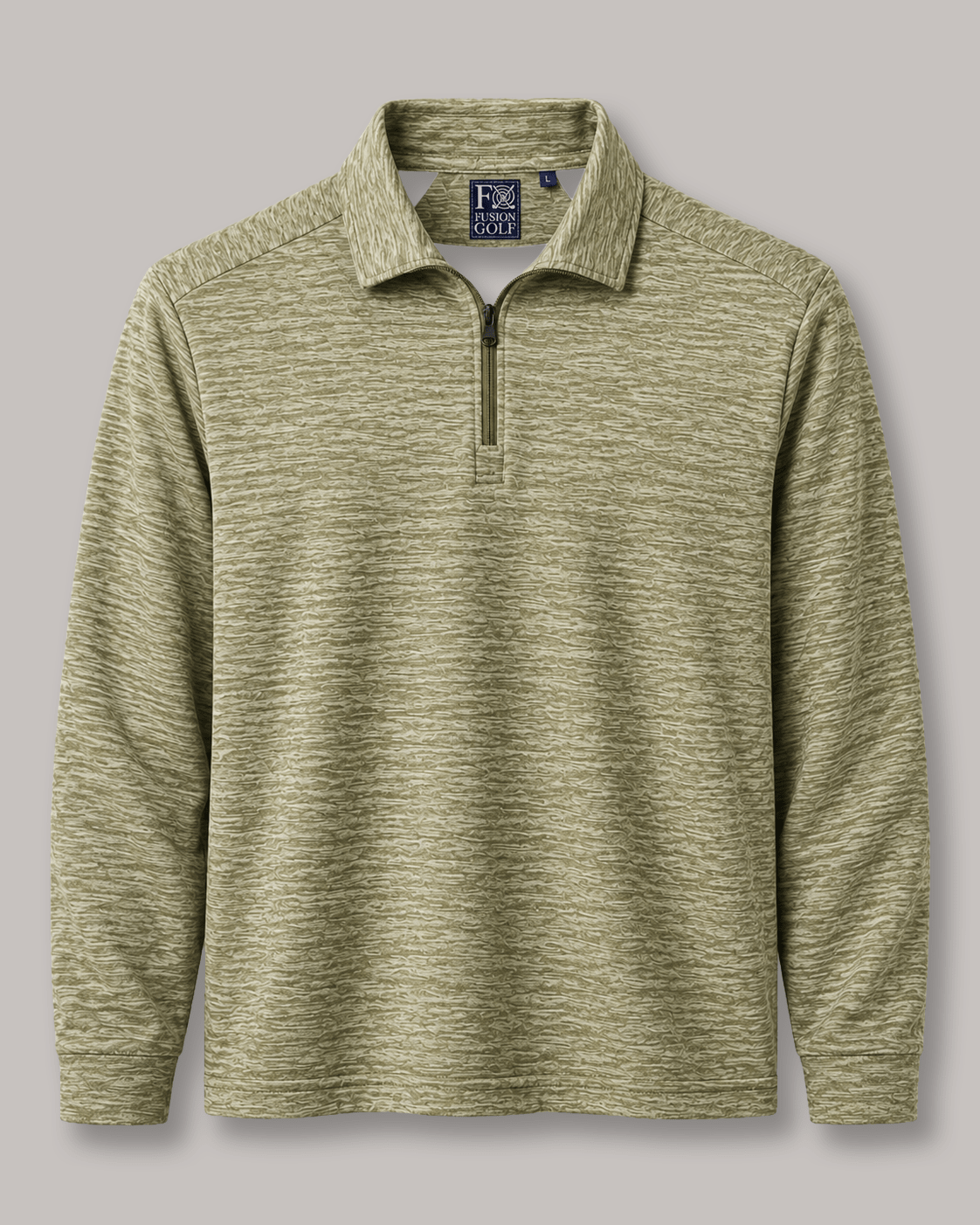 Space Dye Performance Golf Quarter-Zip - F/X Fusion - Golf Quarter-Zip - #color_Brown