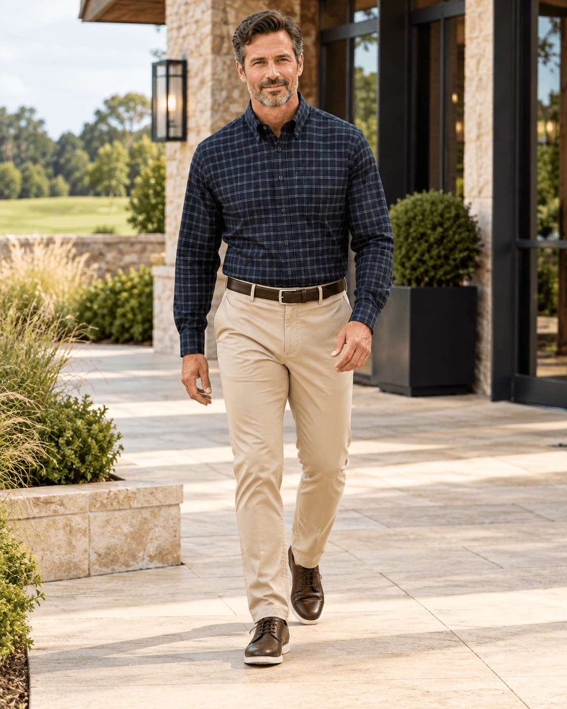 Dorchester Performance Button-Down - F/X Fusion - Golf Button-Down - #color_Black