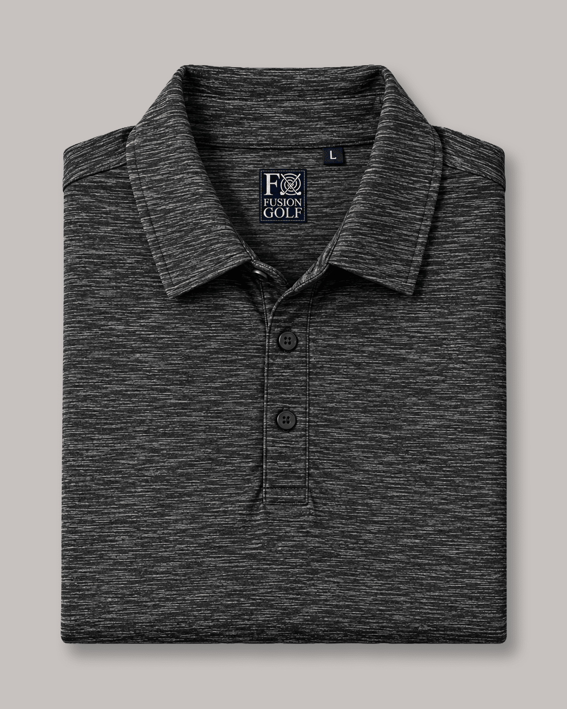 Space Dye Performance Golf Polo - F/X Fusion - Golf Polo - #color_Charcoal