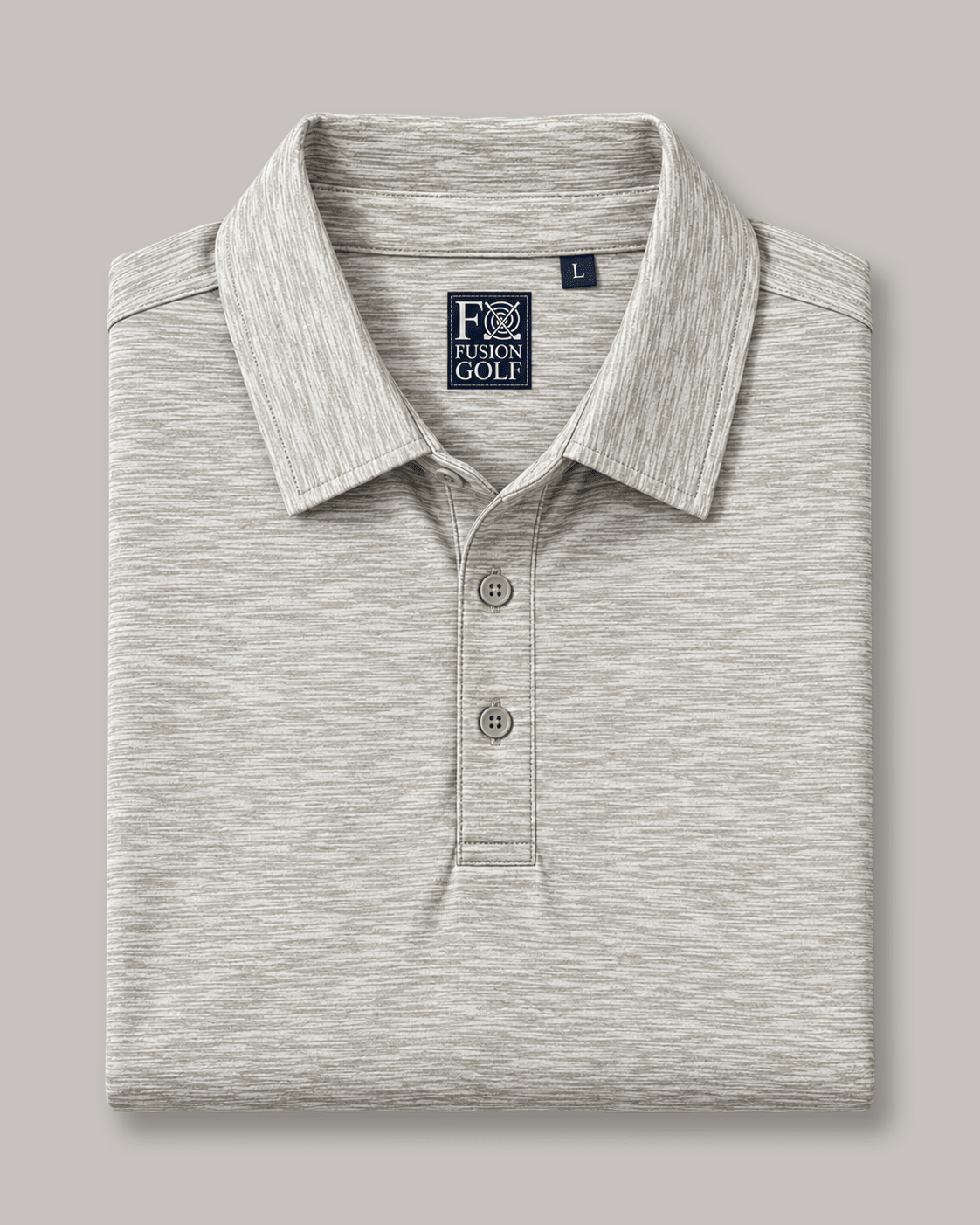Space Dye Performance Golf Polo - F/X Fusion - Golf Polo - #color_Tan
