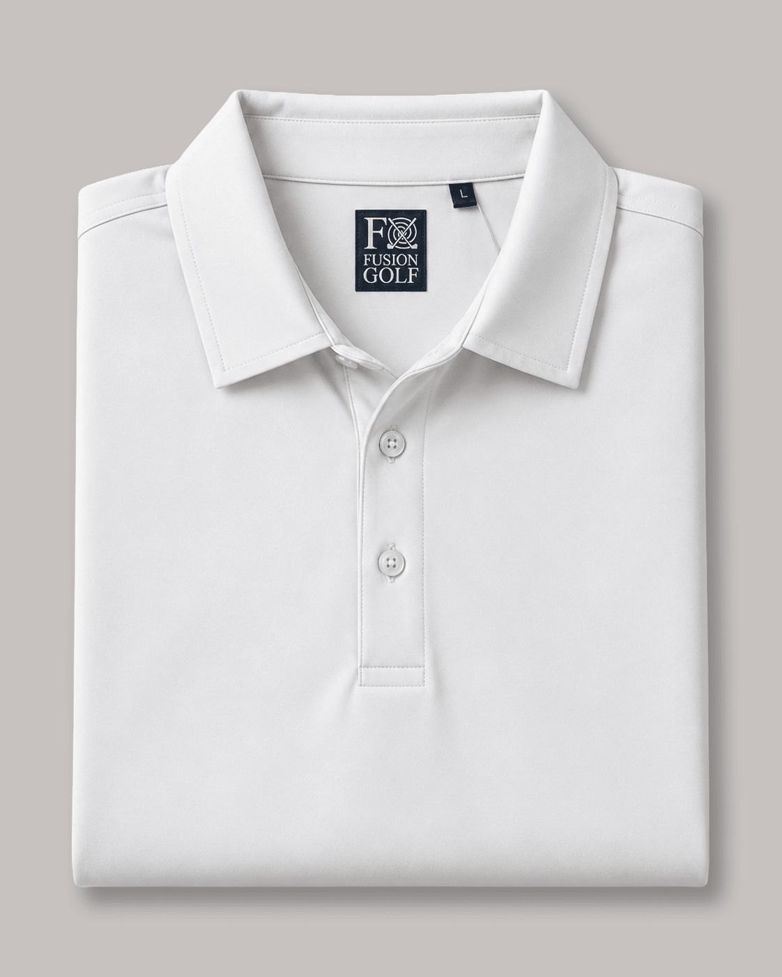 Solid Performance Golf Polo - F/X Fusion - Golf Polo - #color_White