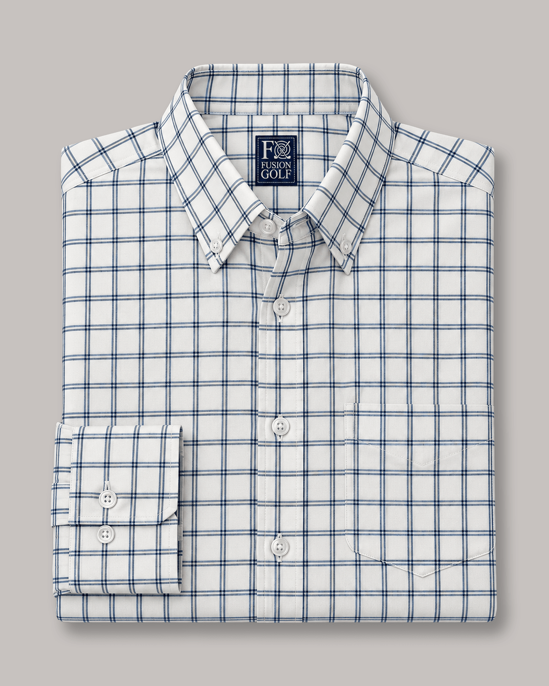 Dorchester Performance Button-Down - F/X Fusion - Golf Button-Down - #color_White