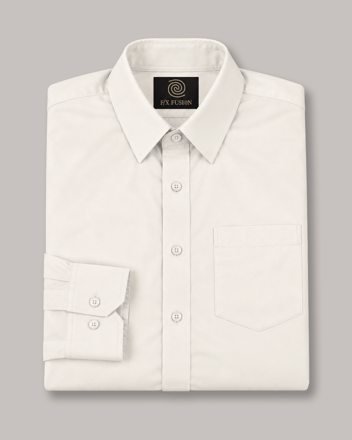 Performance Stretch Underbutton Dress Shirt - F/X Fusion - Underbutton Dress shirt - #color_Eggshell