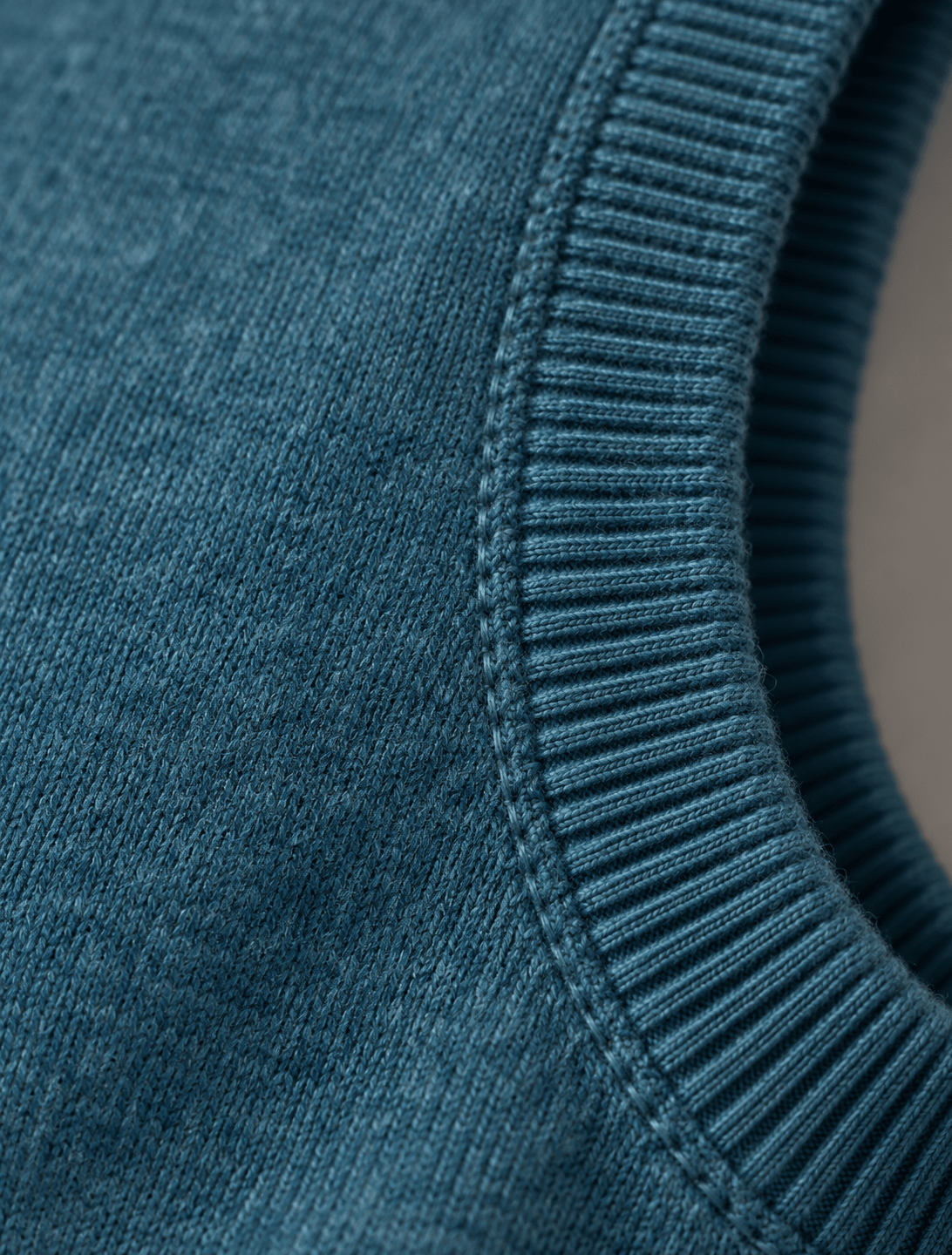 Cotton-Blend Quarter-Zip Vest - F/X Fusion - Quarter-Zip Vest - #color_Mallard Heather