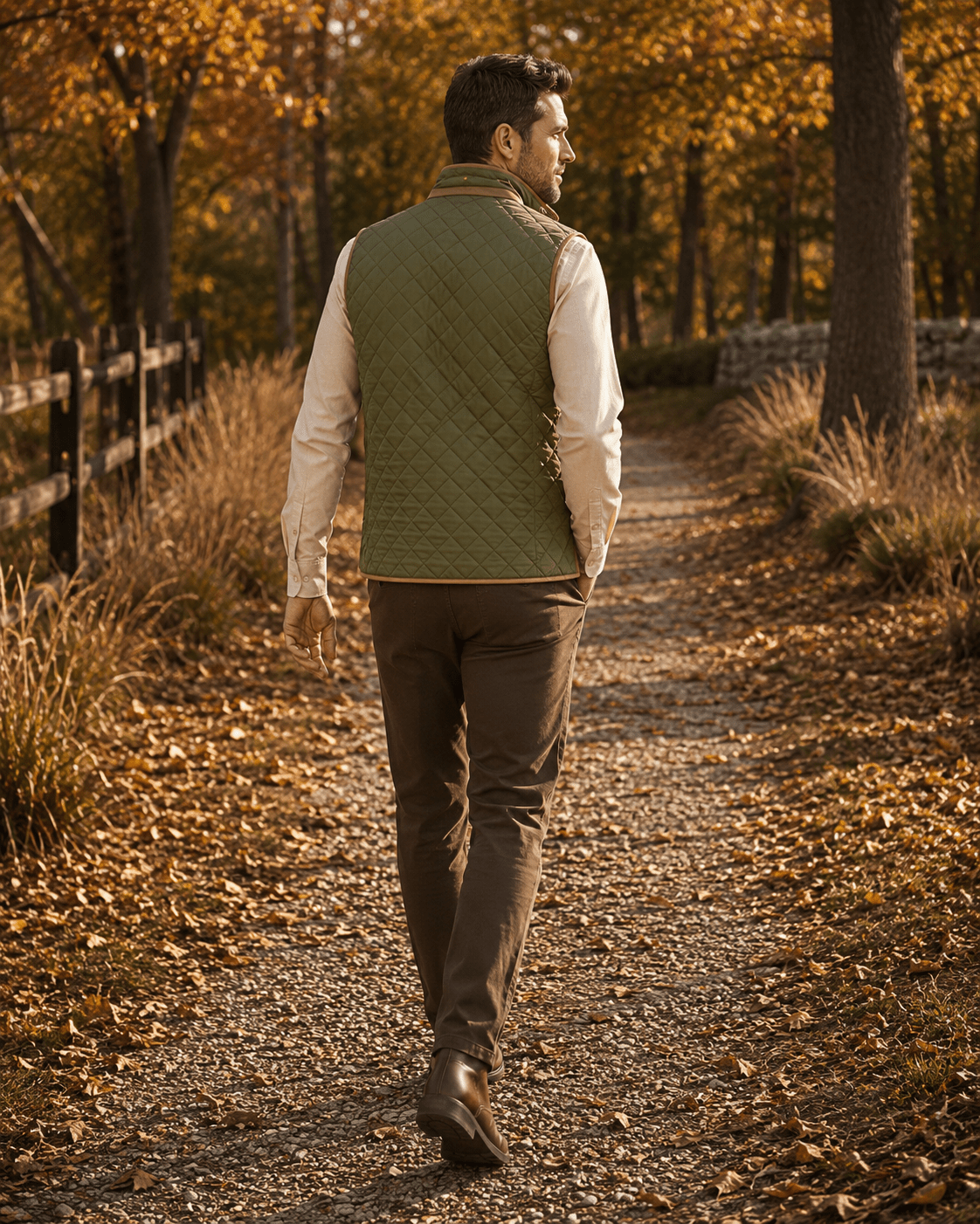 Upland Quilted Field Vest - F/X Fusion - Vest - #color_Olive