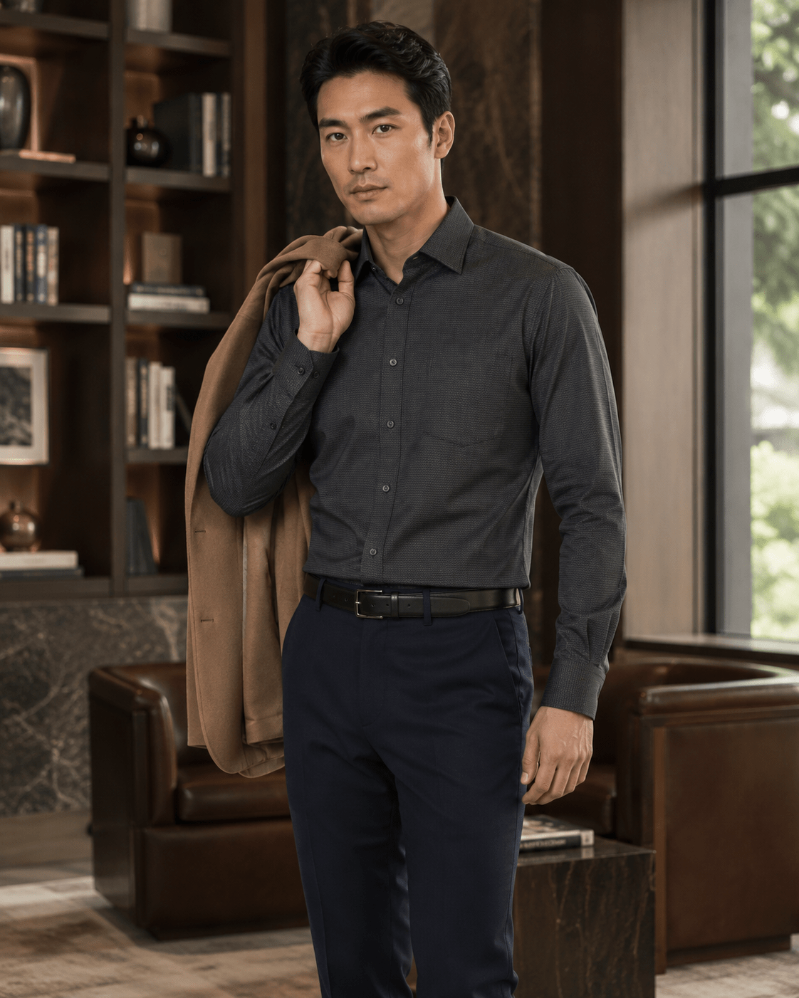 Underbutton Dress Shirt - F/X Fusion - Underbutton Dress shirt - #color_Silver