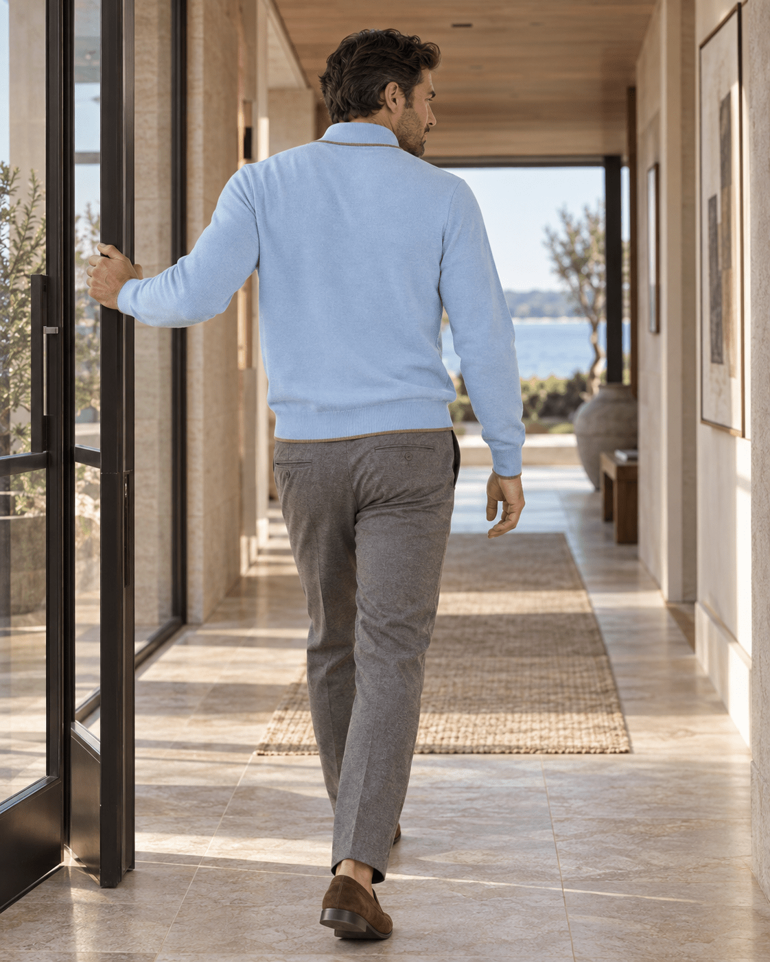 Birdseye Quarter-Zip Sweater - F/X Fusion - Quarter-Zip Sweater - #color_Summer Song