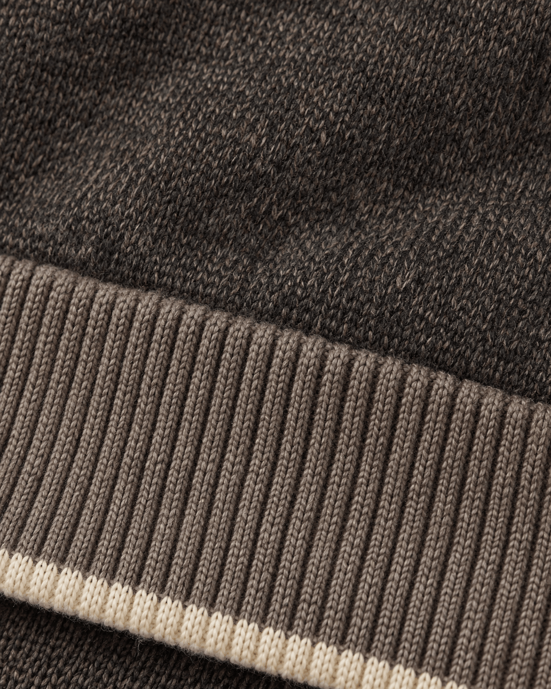 Birdseye Quarter-Zip Sweater - F/X Fusion - Quarter-Zip Sweater - #color_Taupe Heather