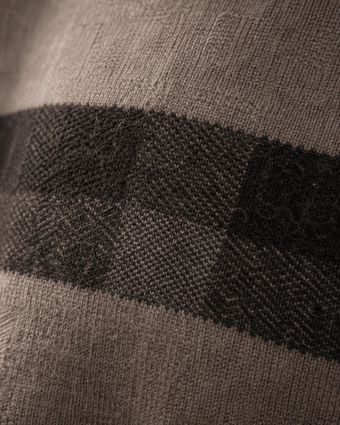 Textured Patterned Crewneck Sweater - F/X Fusion - Crewneck Sweater - #color_Taupe
