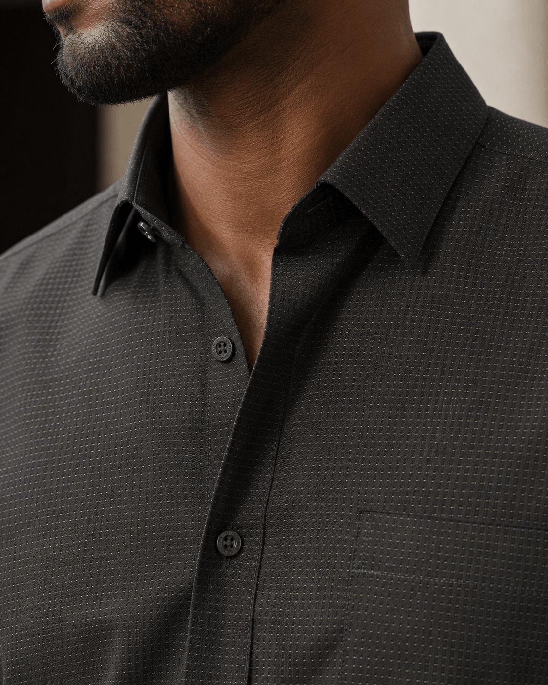Underbutton Dress Shirt - F/X Fusion - Underbutton Dress shirt - #color_Taupe