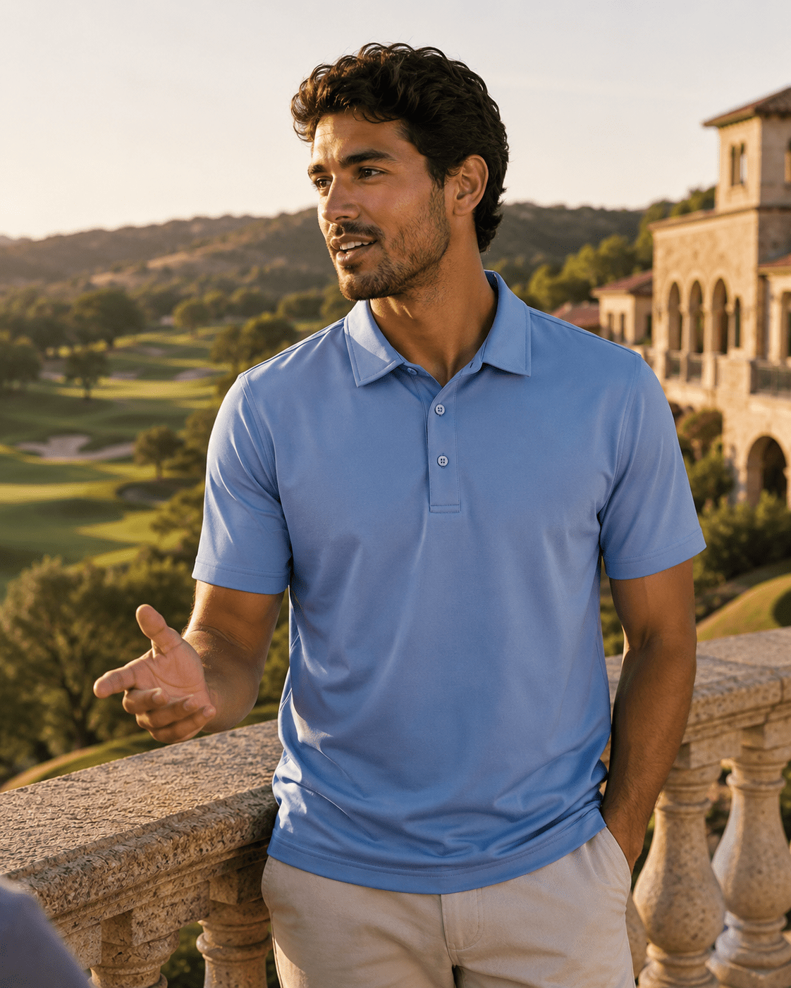 Solid Performance Golf Polo - F/X Fusion - Golf Polo - #color_Blue