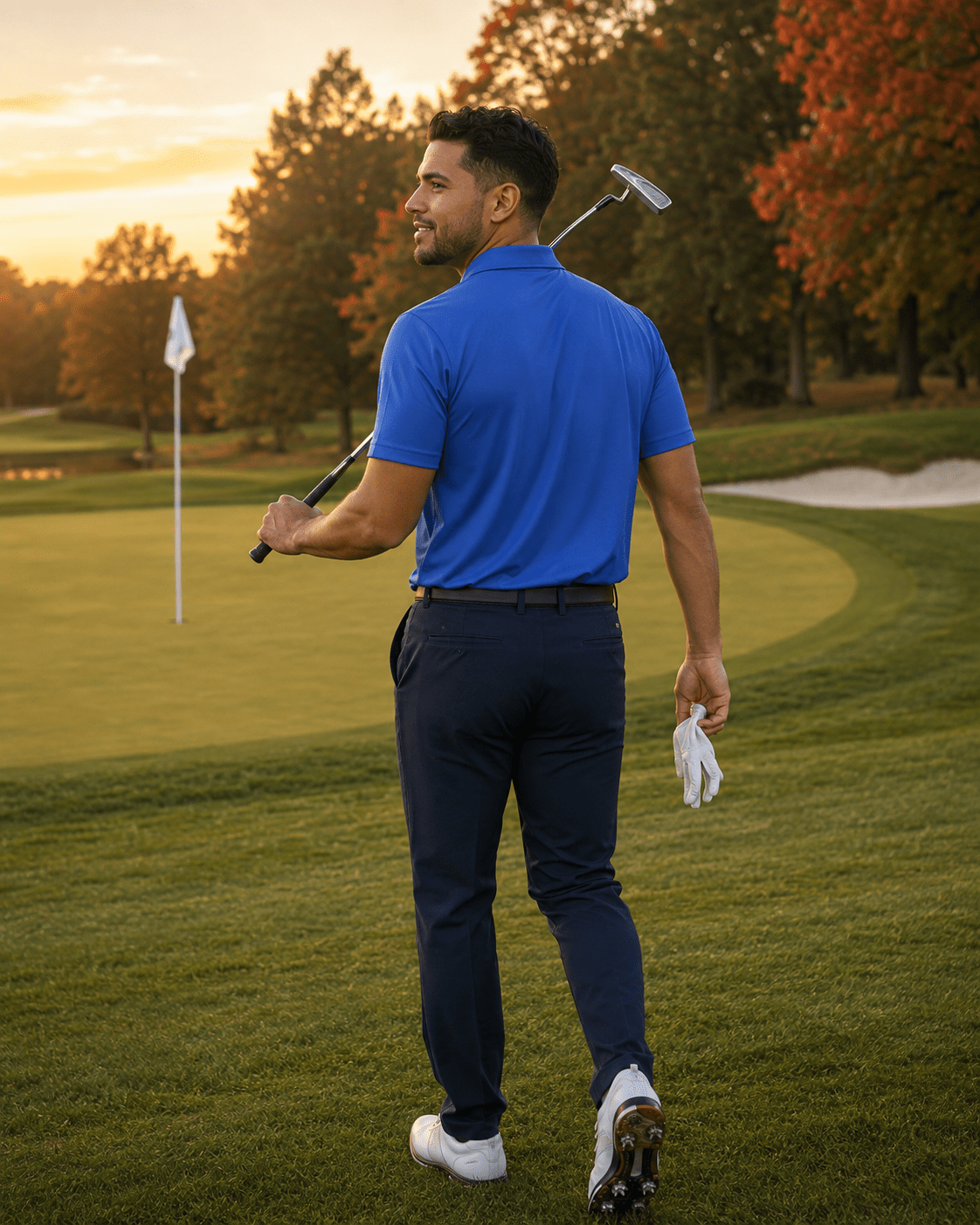 Solid Performance Golf Polo - F/X Fusion - Golf Polo - #color_Royal