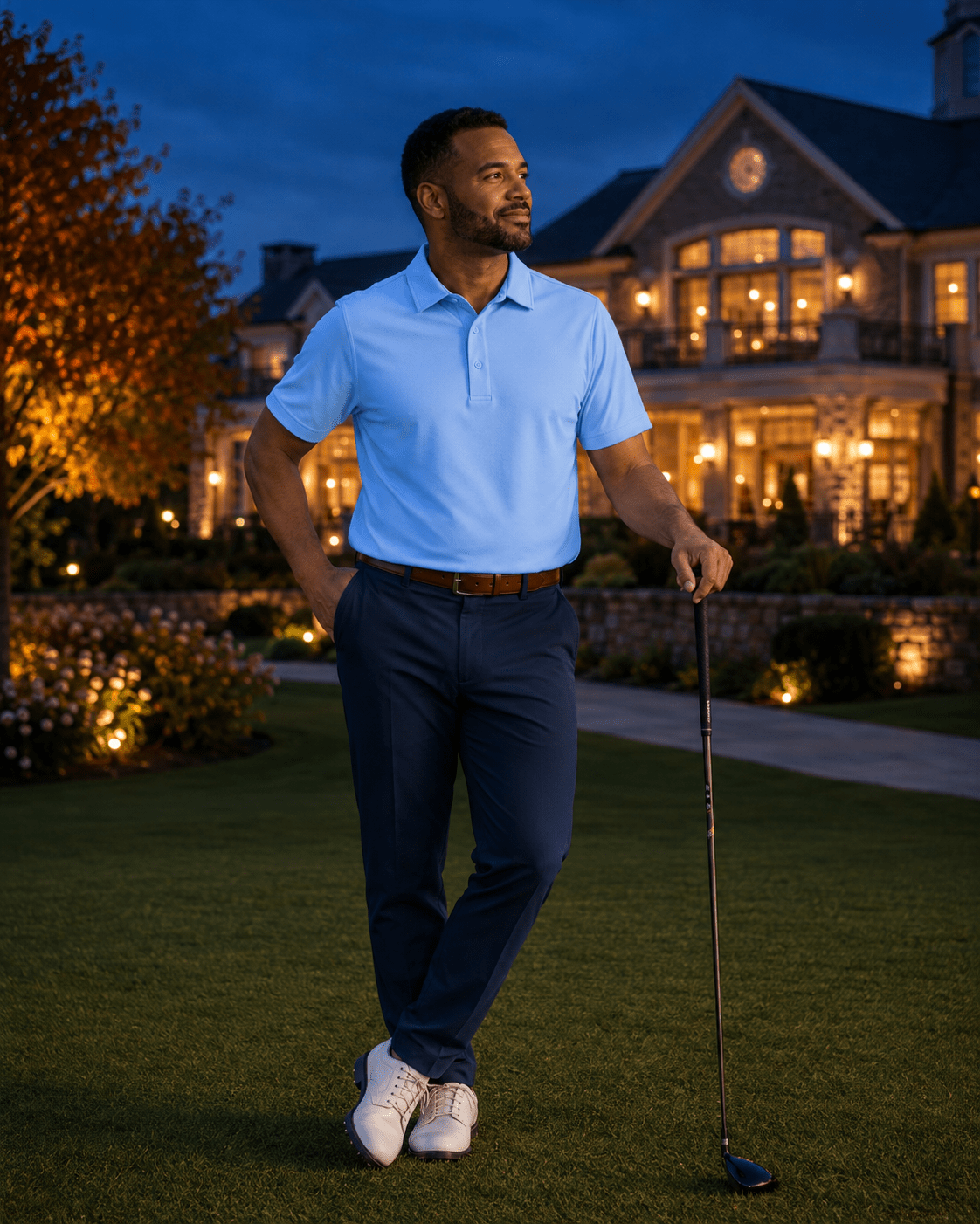 Solid Performance Golf Polo - F/X Fusion - Golf Polo - #color_Sky