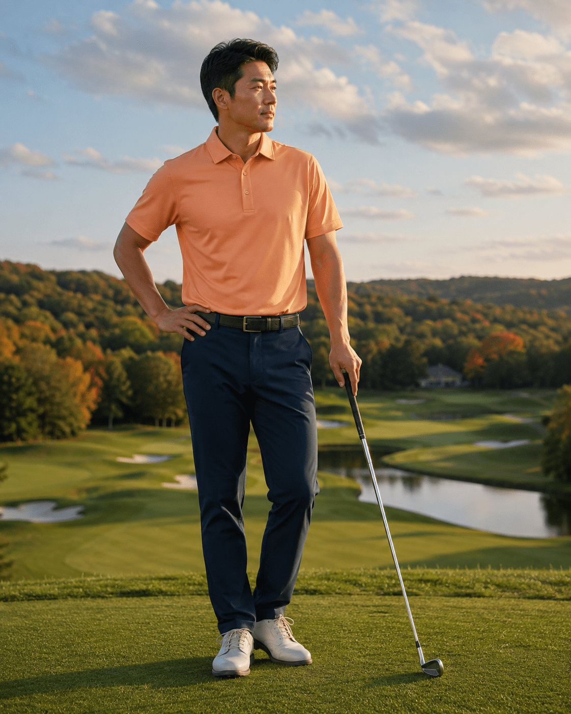Solid Performance Golf Polo - F/X Fusion - Golf Polo - #color_Sherbert