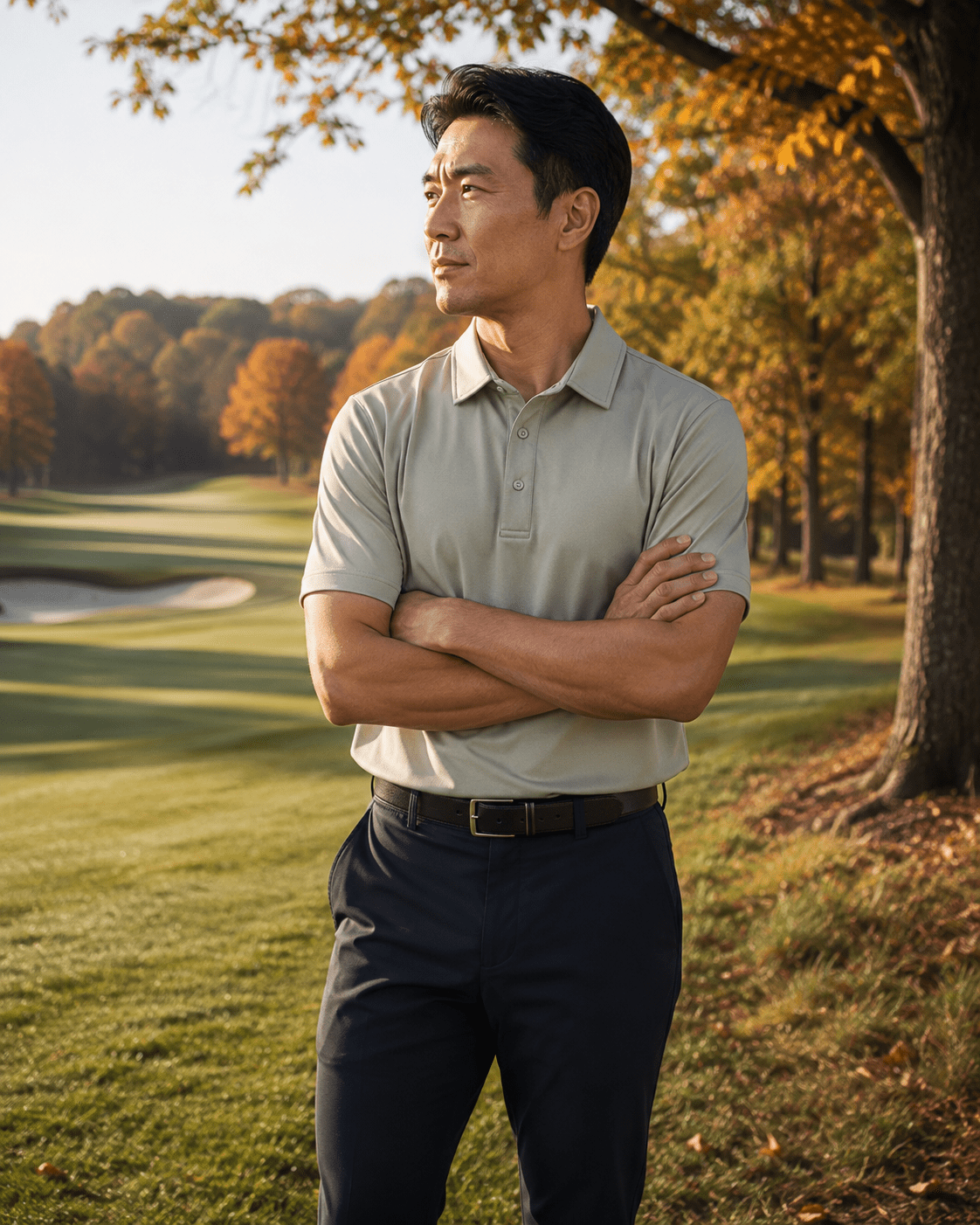 Solid Performance Golf Polo - F/X Fusion - Golf Polo - #color_Pumice
