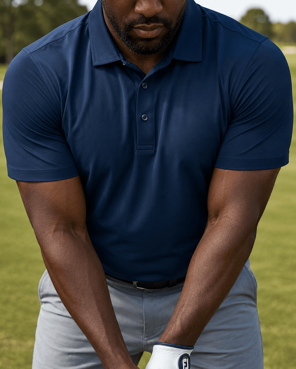 Solid Performance Golf Polo - F/X Fusion - Golf Polo - #color_Navy