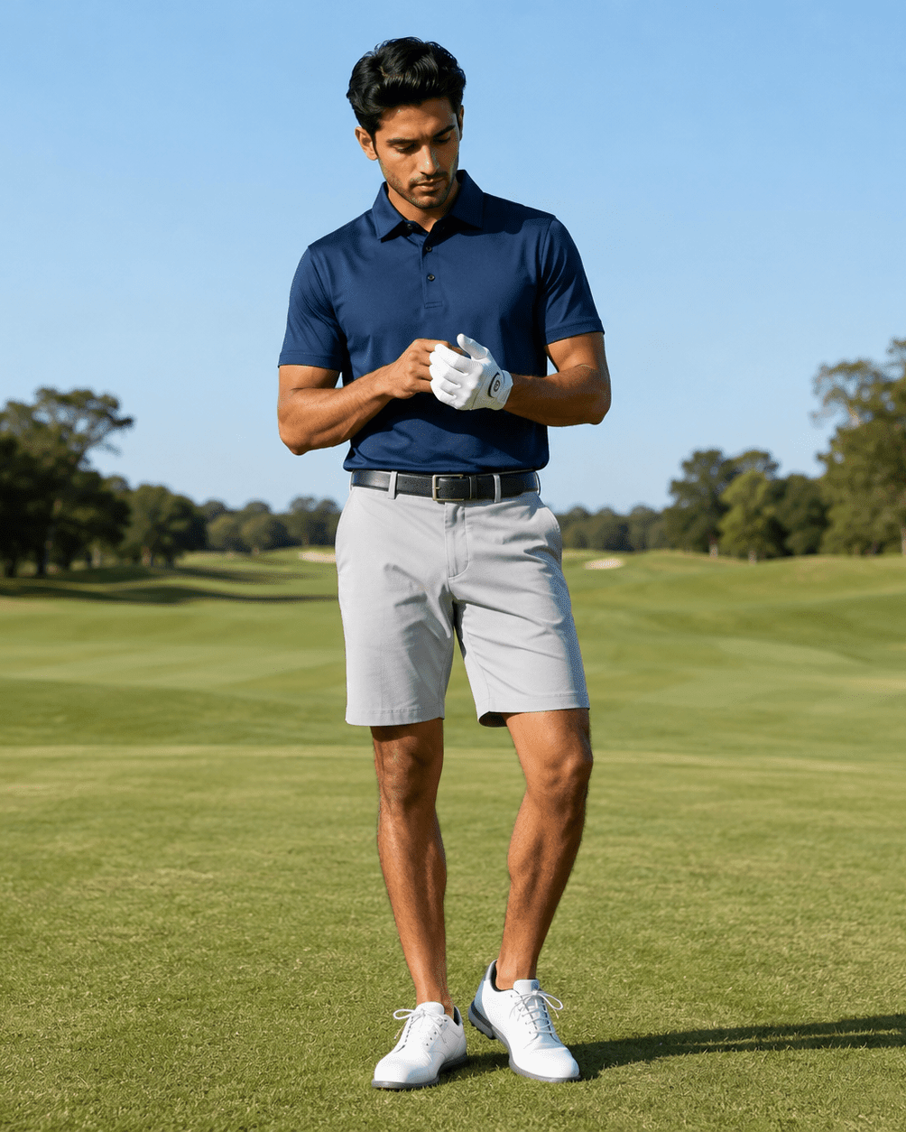 Solid Performance Golf Polo - F/X Fusion - Golf Polo - #color_Navy