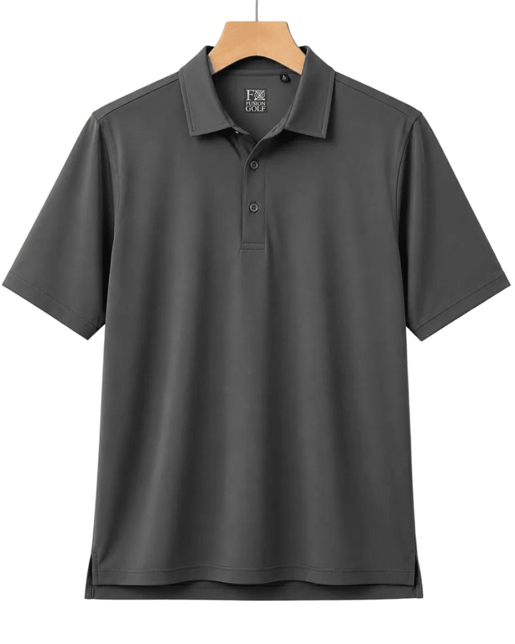 Solid Performance Golf Polo - F/X Fusion - Golf Polo - #color_Charcoal