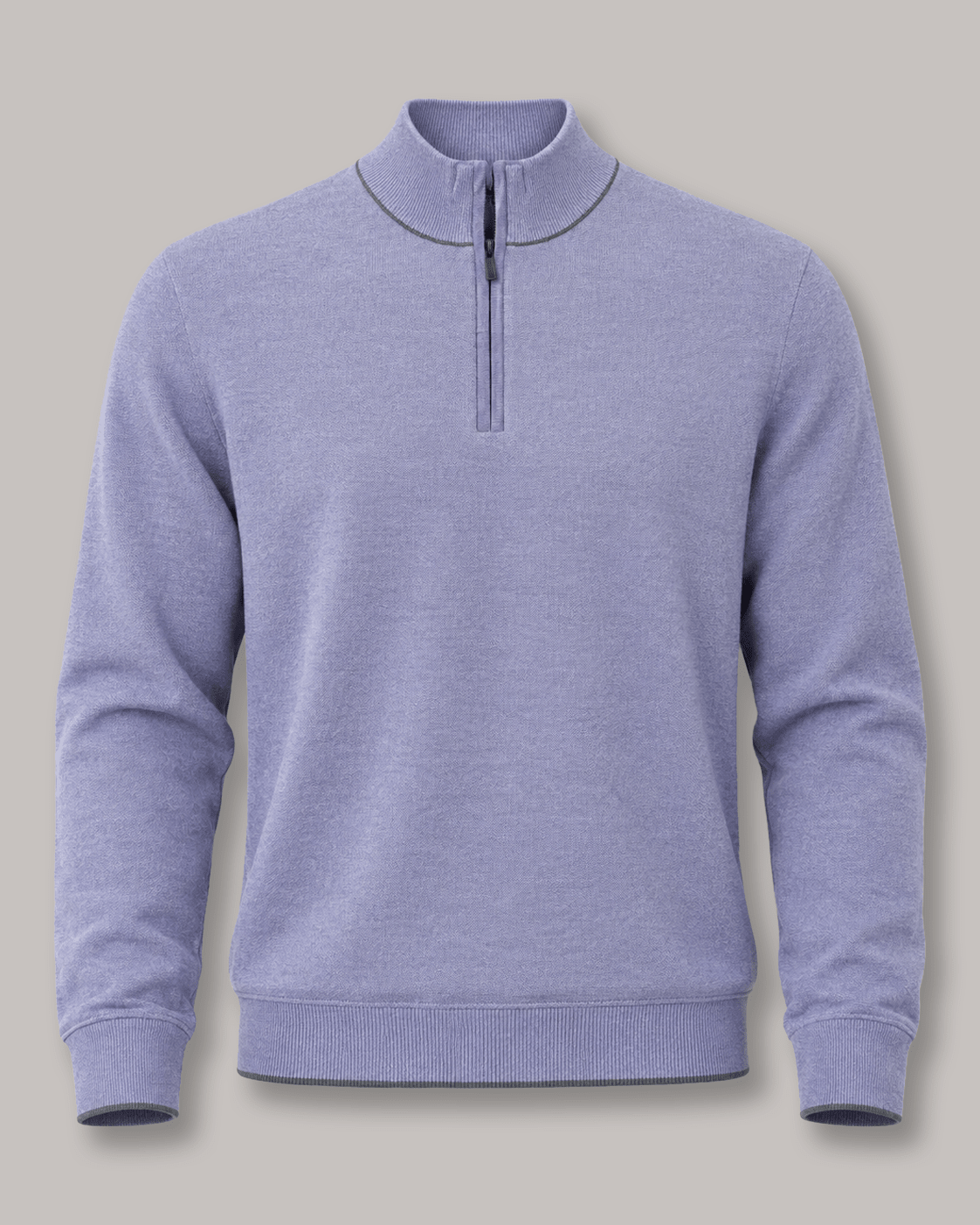 Birdseye Quarter-Zip Sweater - F/X Fusion - Quarter-Zip Sweater - #color_Sweet Lavender