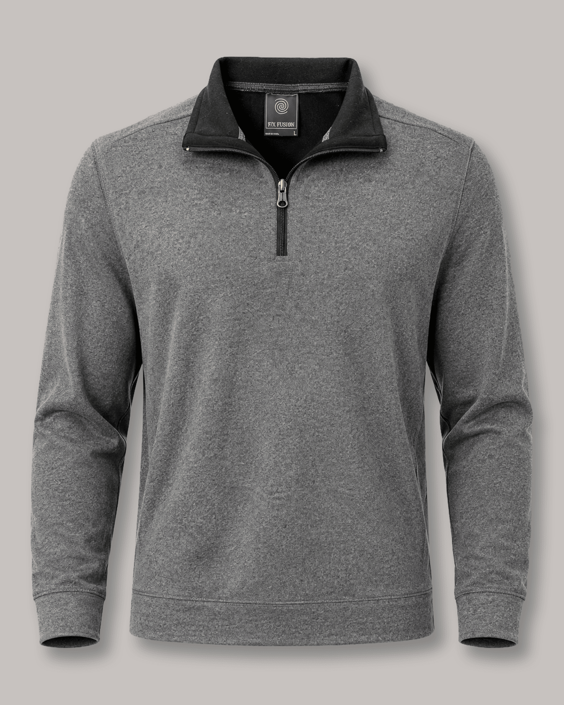 Reversible Quarter-Zip Sweater - F/X Fusion - Quarter-Zip Sweater - #color_Charcoal