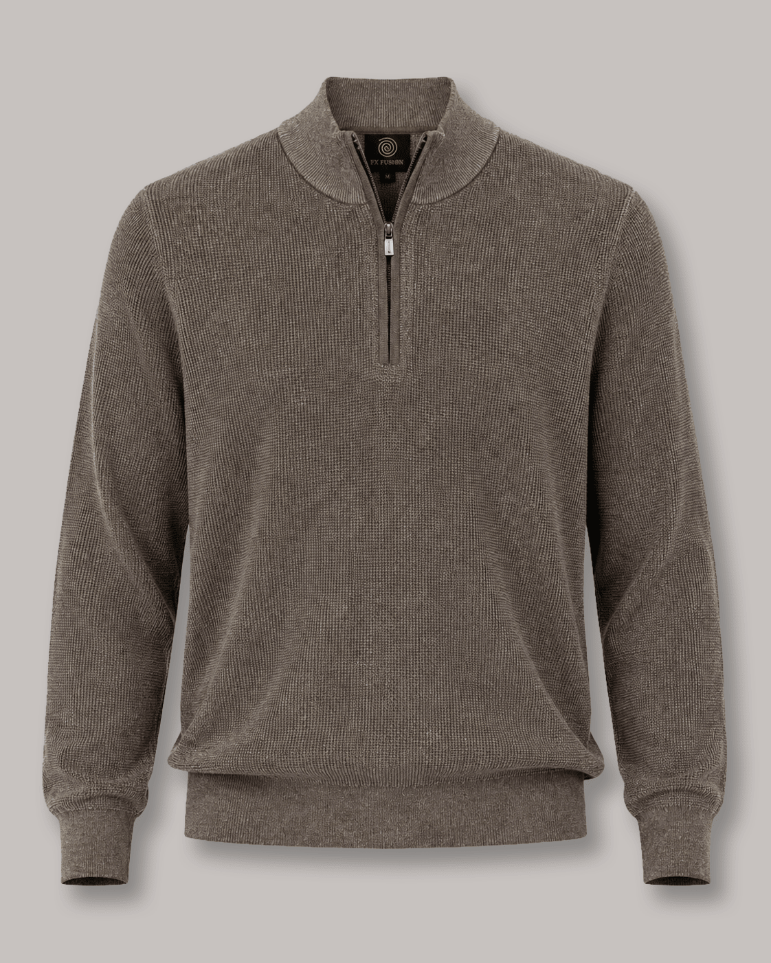 Thermal Quarter-Zip Sweater - F/X Fusion - Quarter-Zip Sweater - #color_Latte