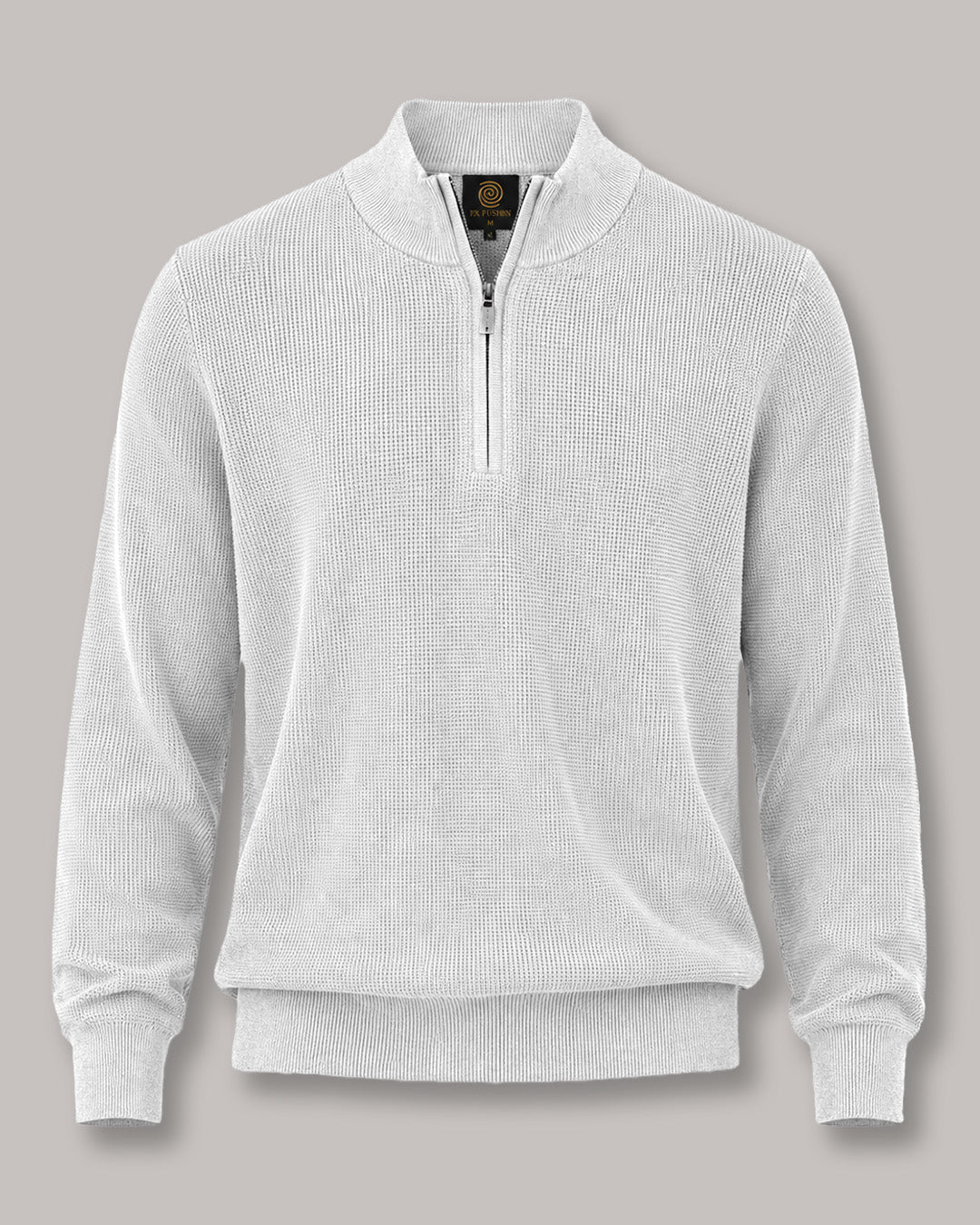 Thermal Quarter-Zip Sweater - F/X Fusion - Quarter-Zip Sweater - #color_White