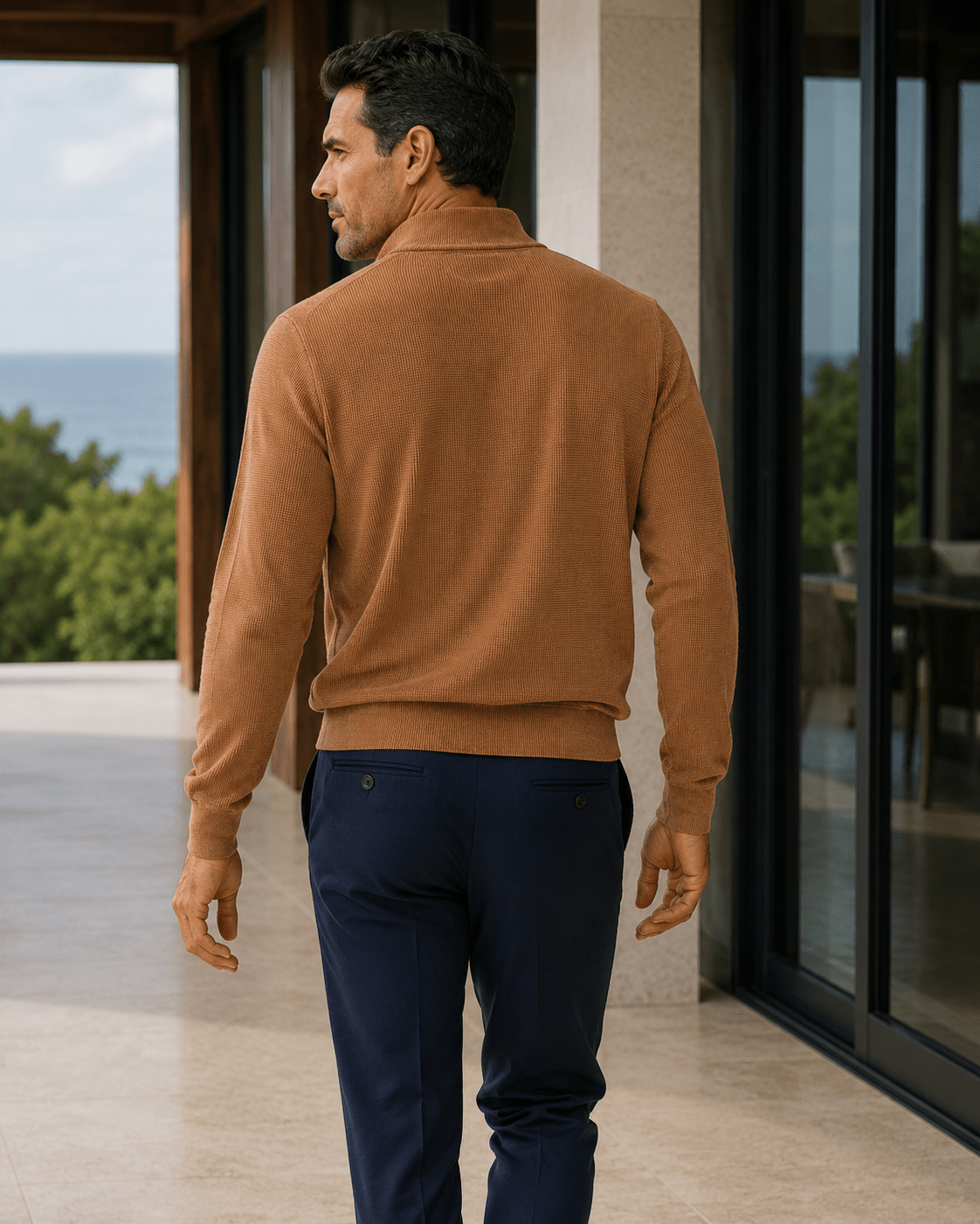 Thermal Quarter-Zip Sweater - F/X Fusion - Quarter-Zip Sweater - #color_Acorn
