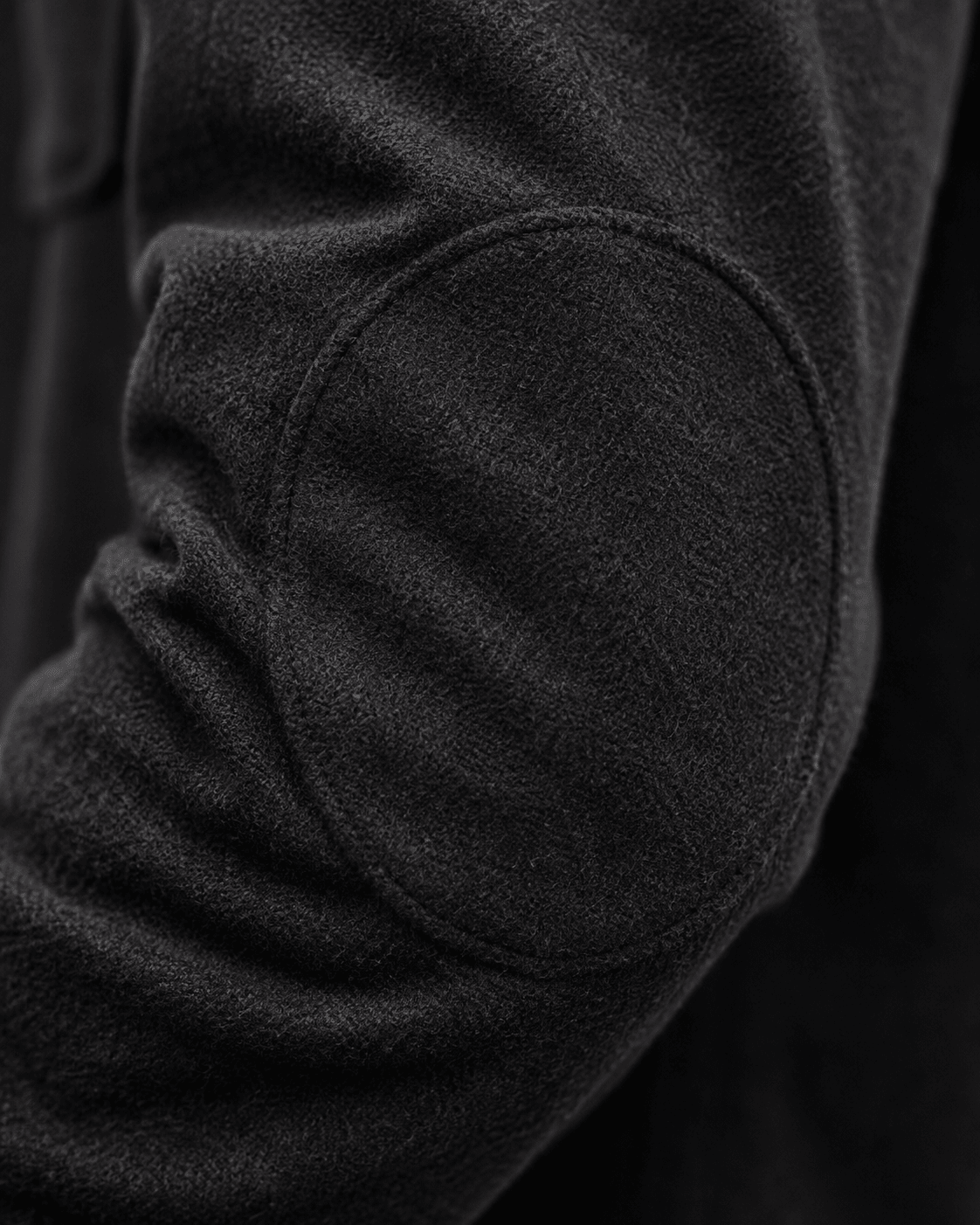 Cashmere Soft Touch Shirt - F/X Fusion - Button-Up Overshirt - #color_Black