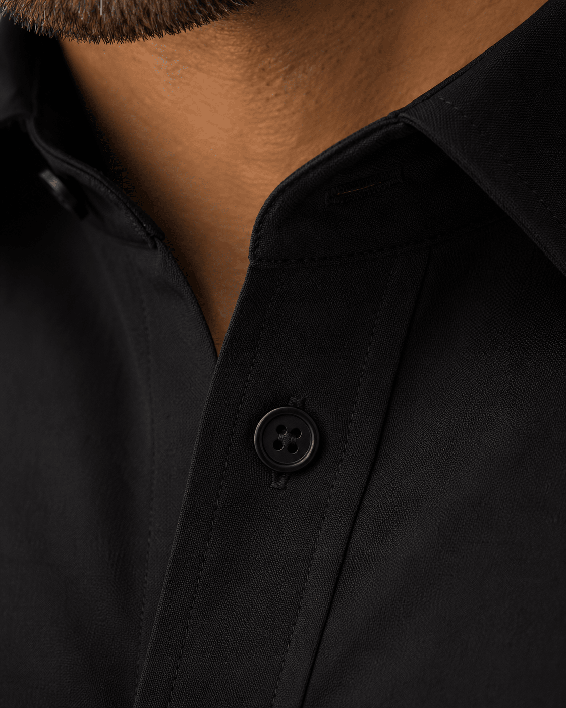 Performance Stretch Underbutton Dress Shirt - F/X Fusion - Underbutton Dress shirt - #color_Black