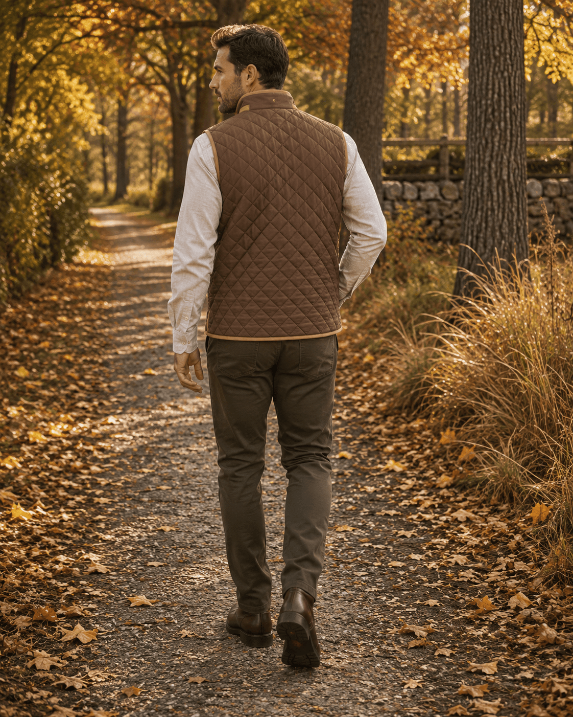 Upland Quilted Field Vest - F/X Fusion - Vest - #color_Brown