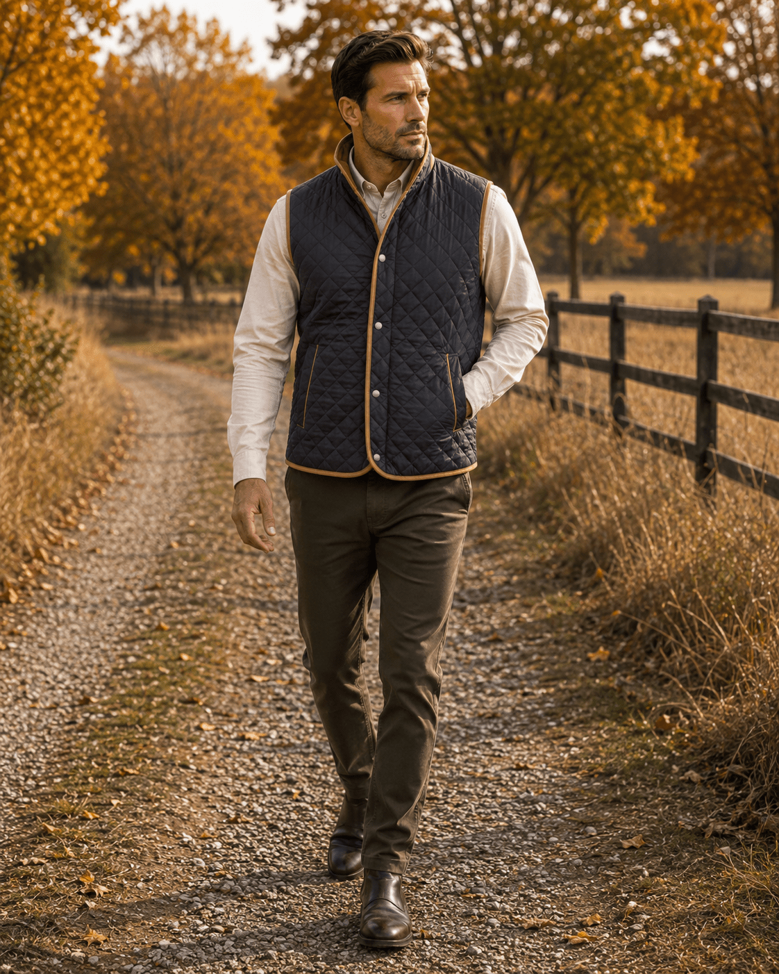 Upland Quilted Field Vest - F/X Fusion - Vest - #color_Charcoal