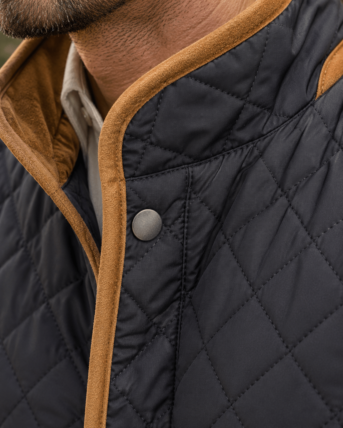 Upland Quilted Field Vest - F/X Fusion - Vest - #color_Charcoal
