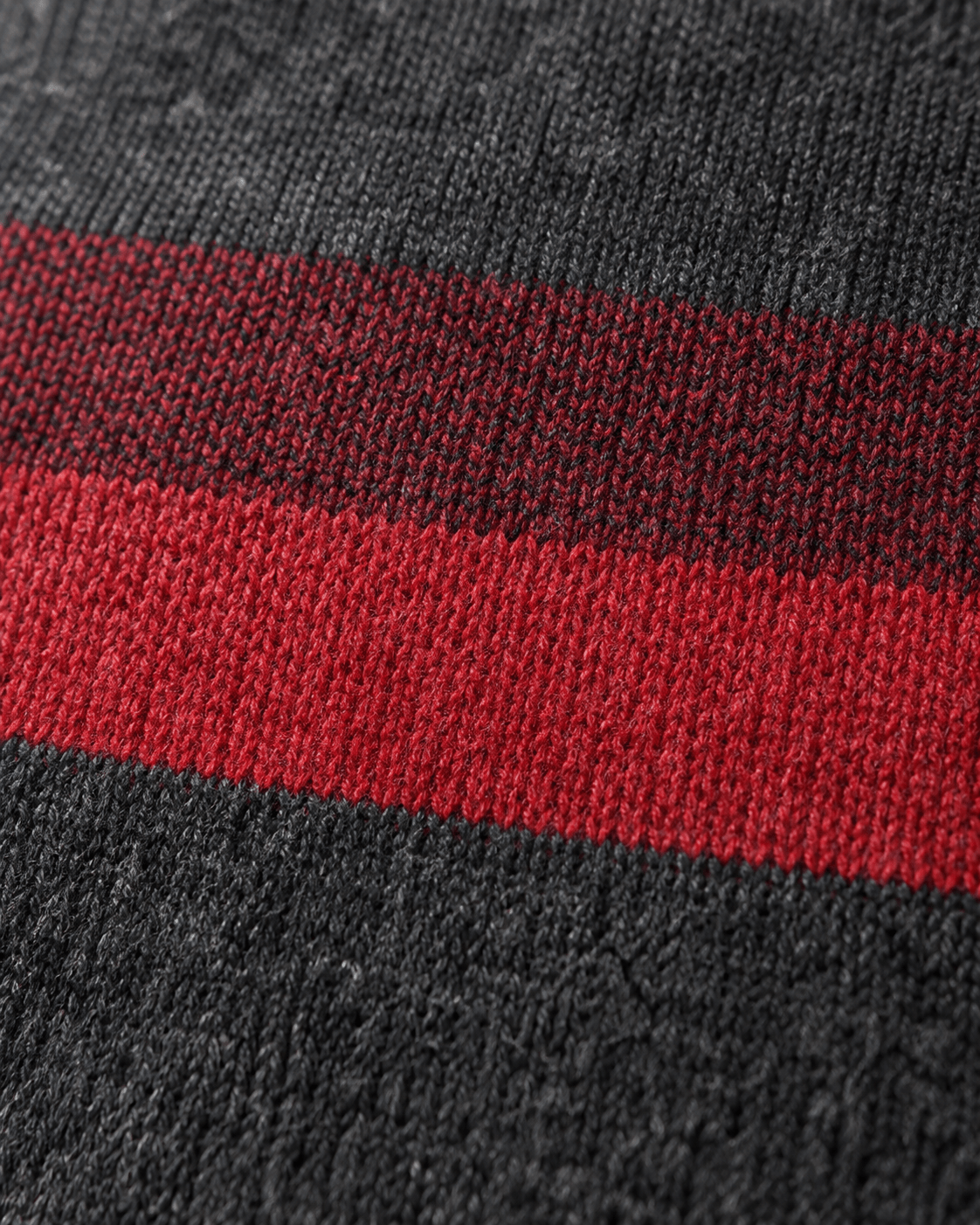 Textured Patterned Crewneck Sweater - F/X Fusion - Crewneck Sweater - #color_Charcoal