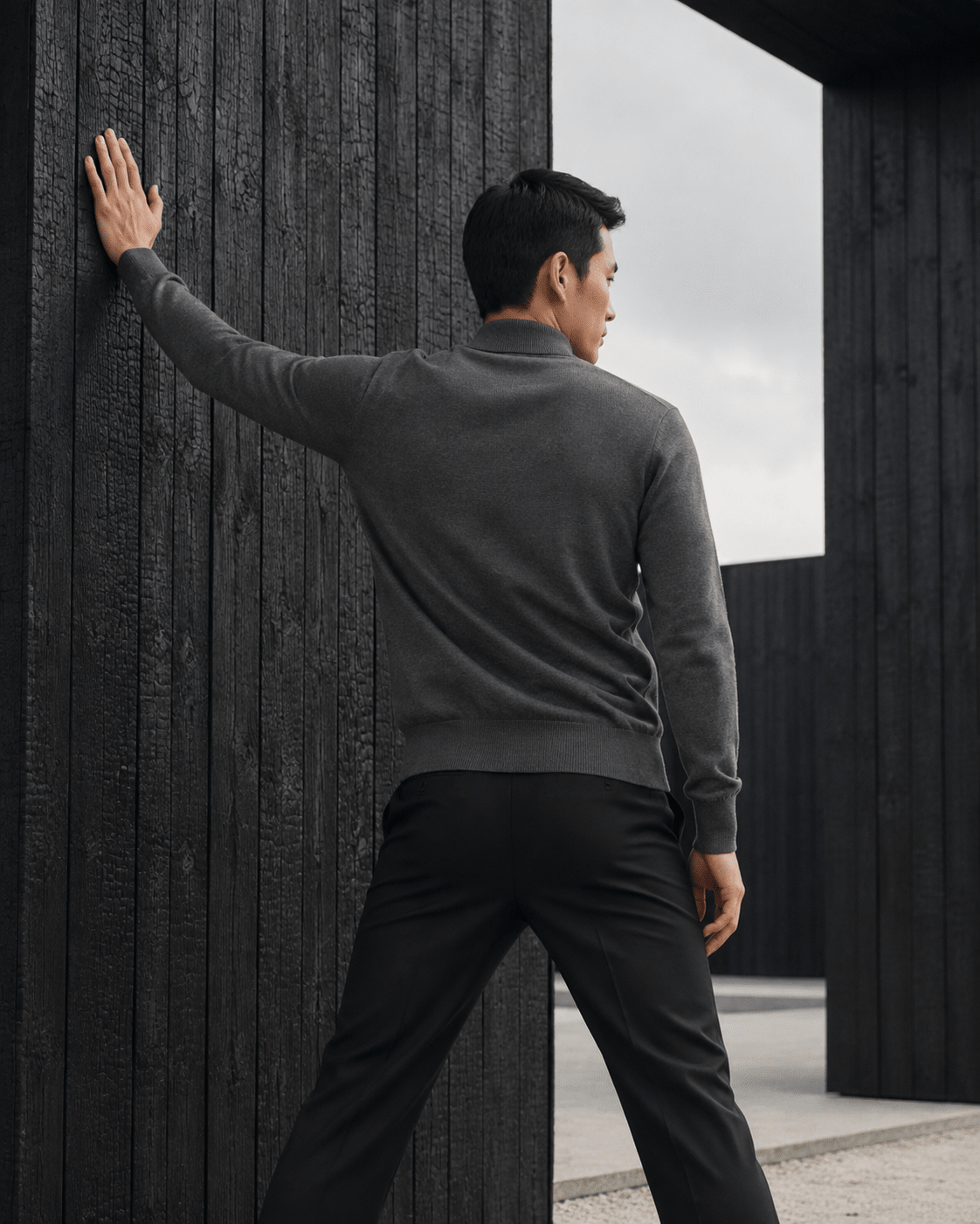 9066 - F/X Fusion - Full-Zip Sweater - #color_Charcoal