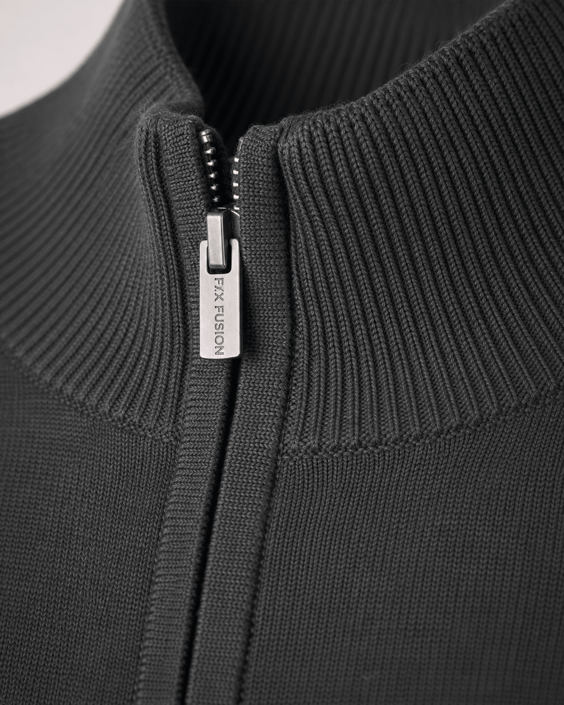 9066 - F/X Fusion - Full-Zip Sweater - #color_Charcoal