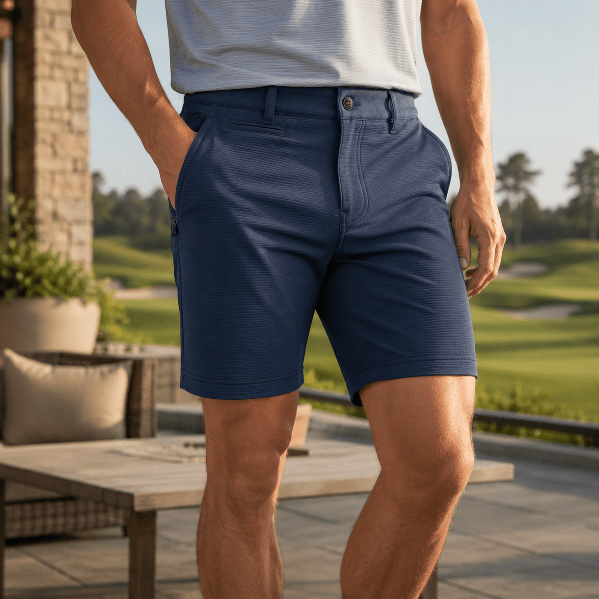 Crossover 4-Way Stretch Performance Golf Shorts - F/X Fusion - Golf Shorts - #color_Navy