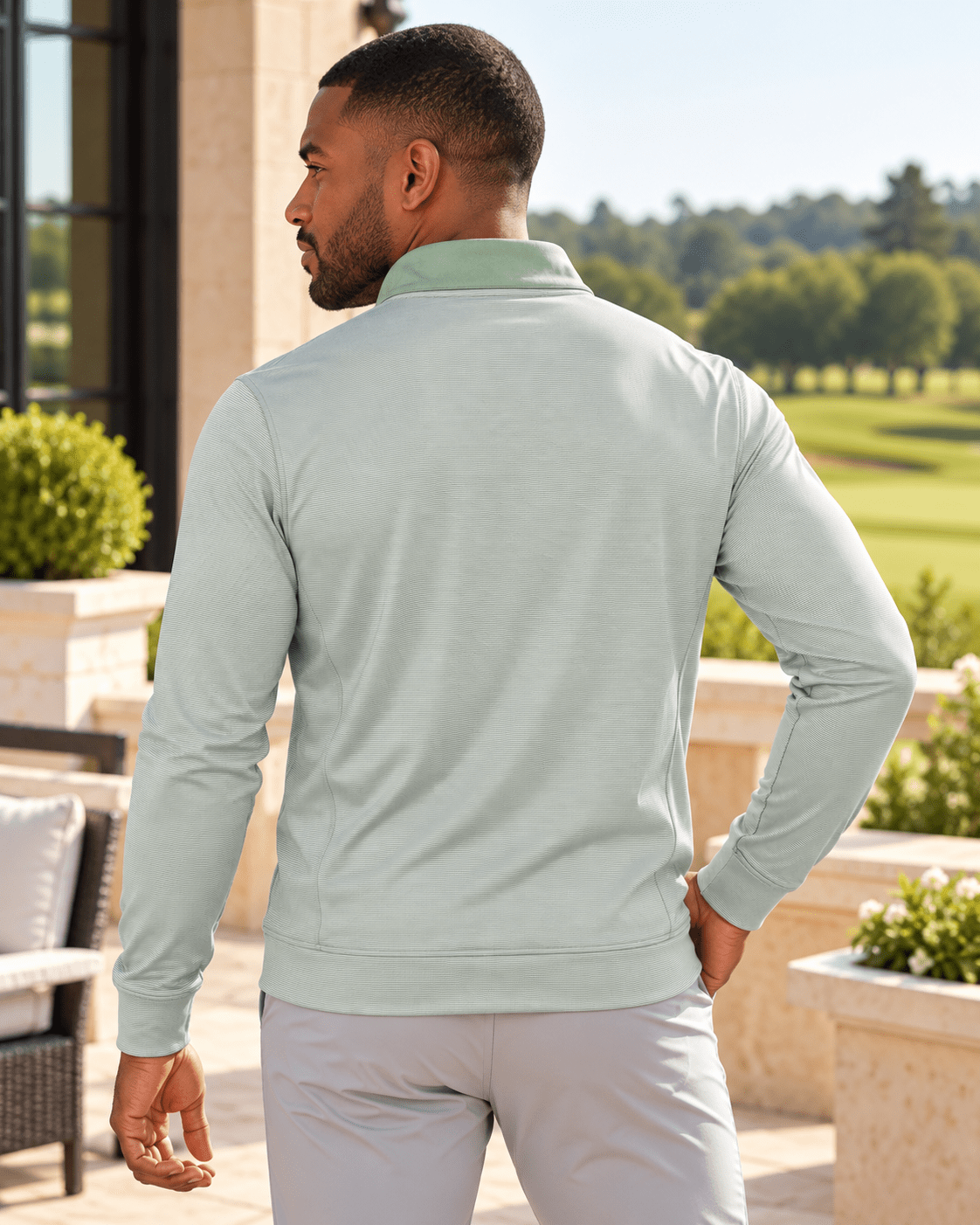 Fineline Performance Golf Quarter-Zip - F/X Fusion - Golf Quarter-Zip - #color_Green